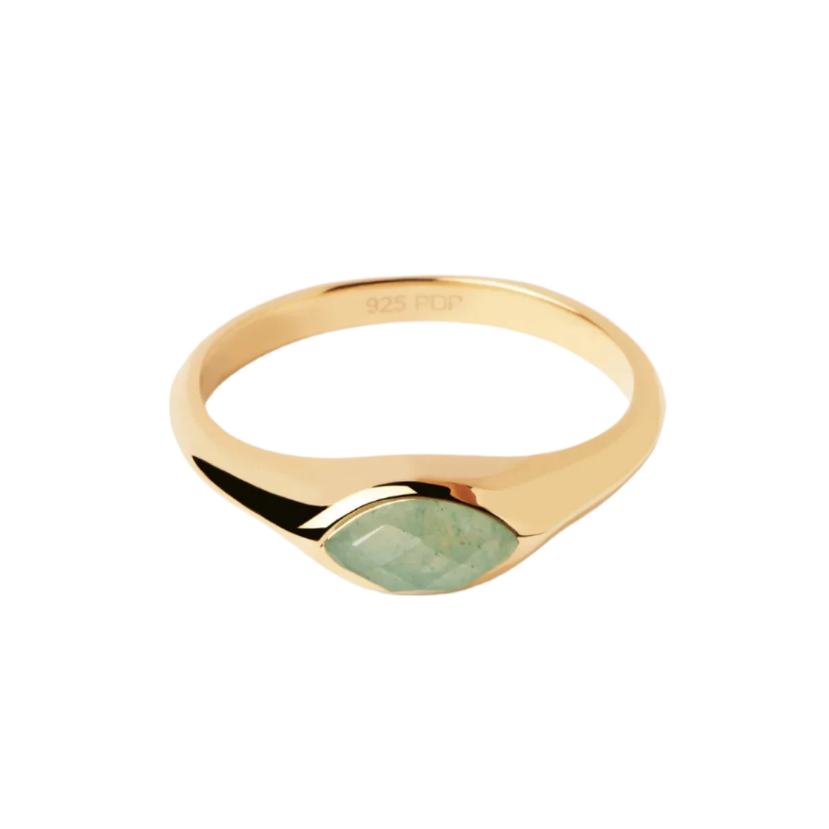Green Nomad Stamp Ring