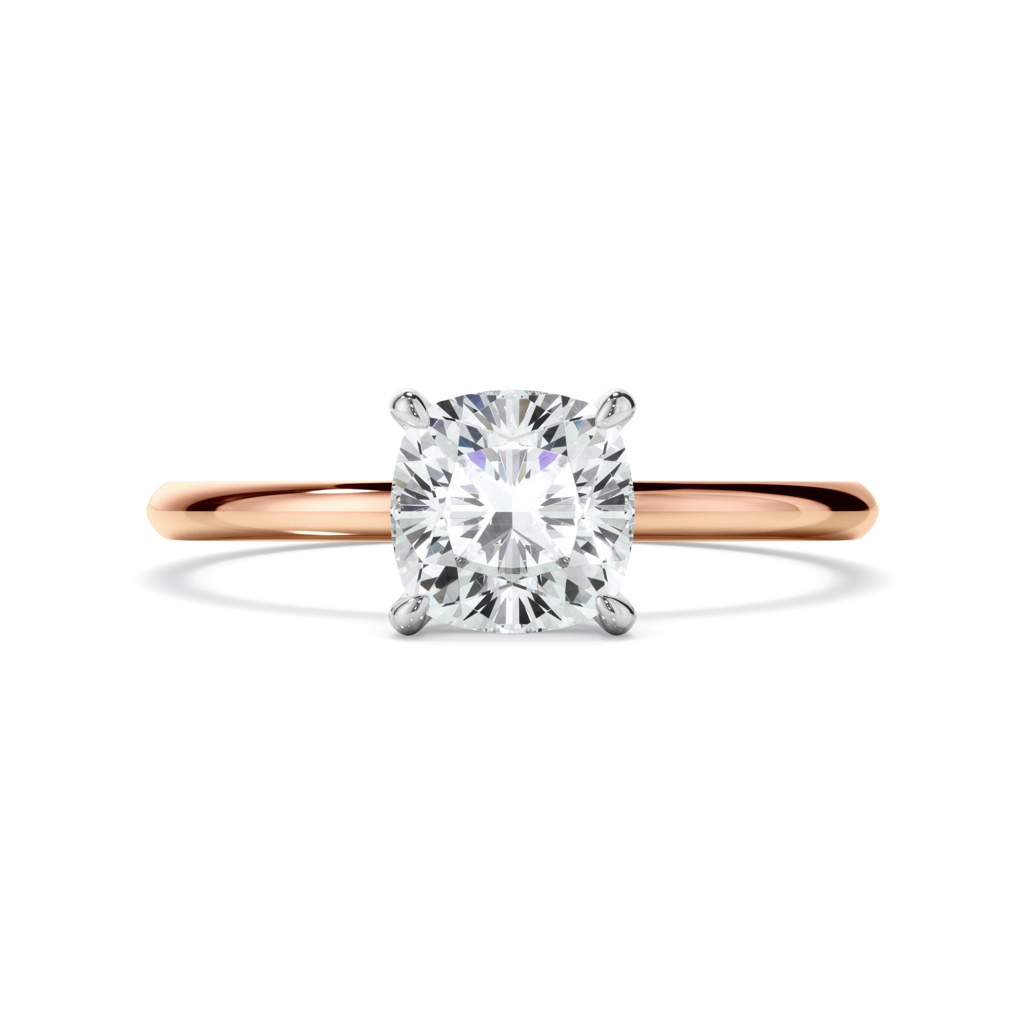 Rosalie - Cushion Cut Diamond Solitaire Engagement Ring