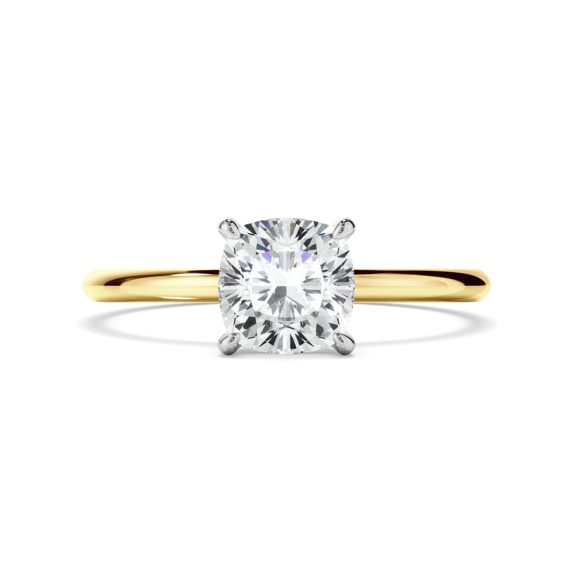 Rosalie - Cushion Cut Diamond Solitaire Engagement Ring