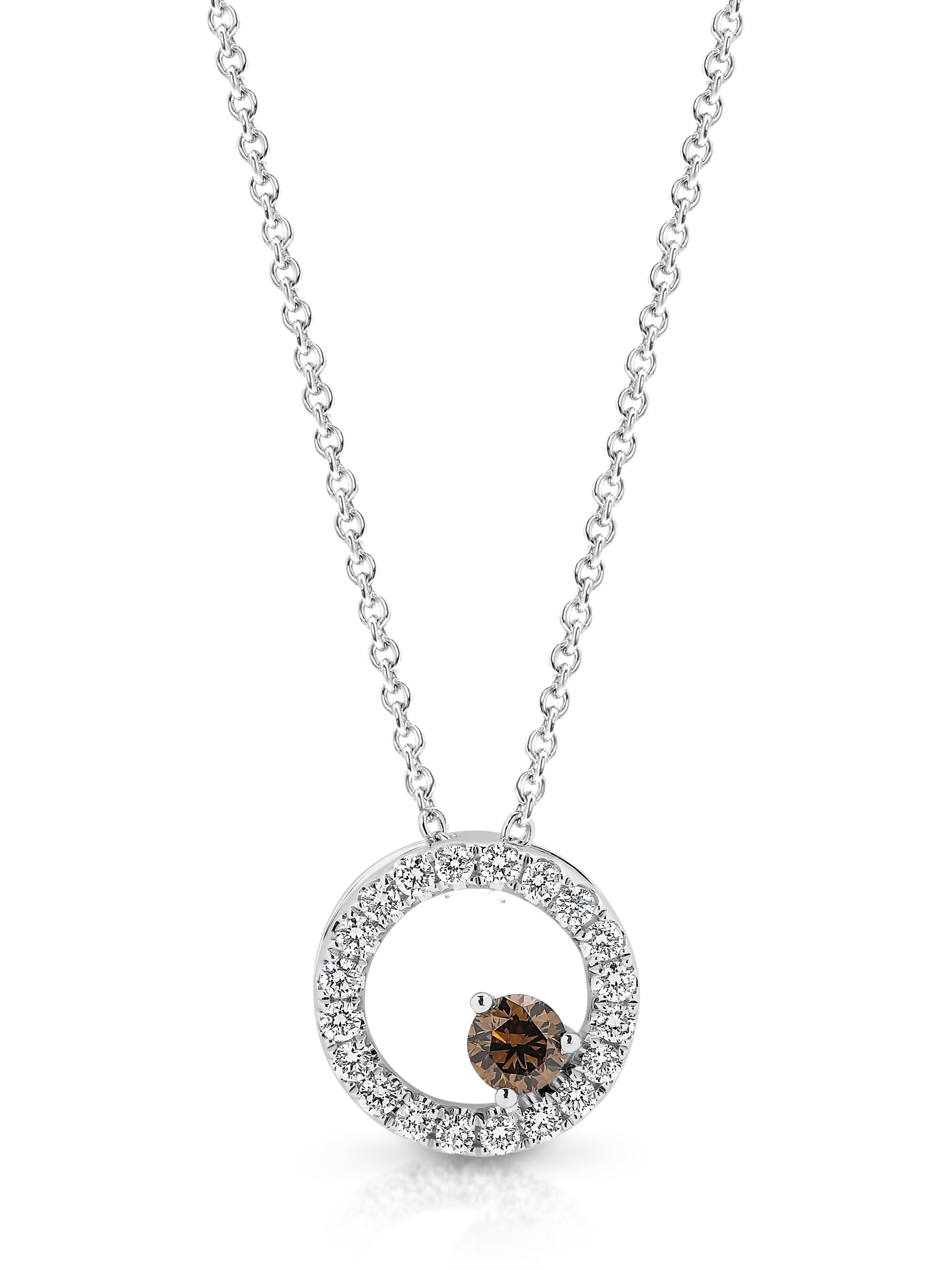 Circle of Love Chocolate Diamond Necklace