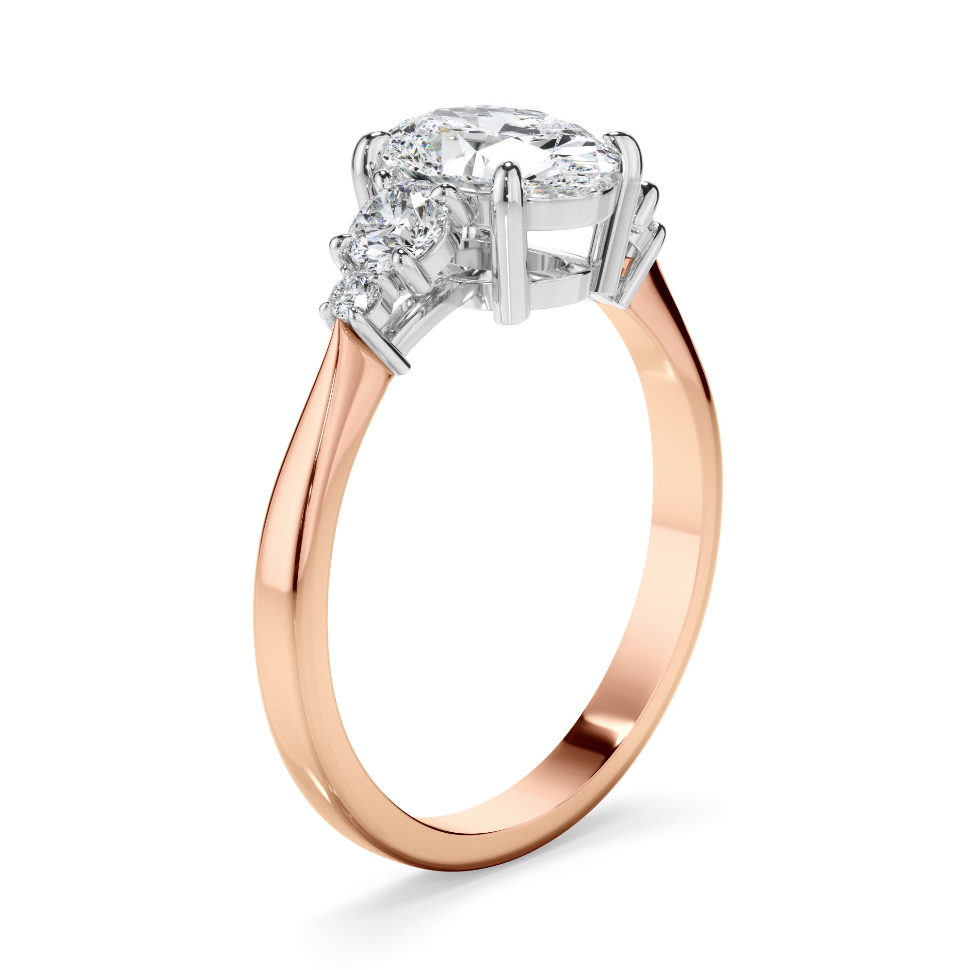 Paloma - Oval Cut Diamond Five Stone Engagement Ring