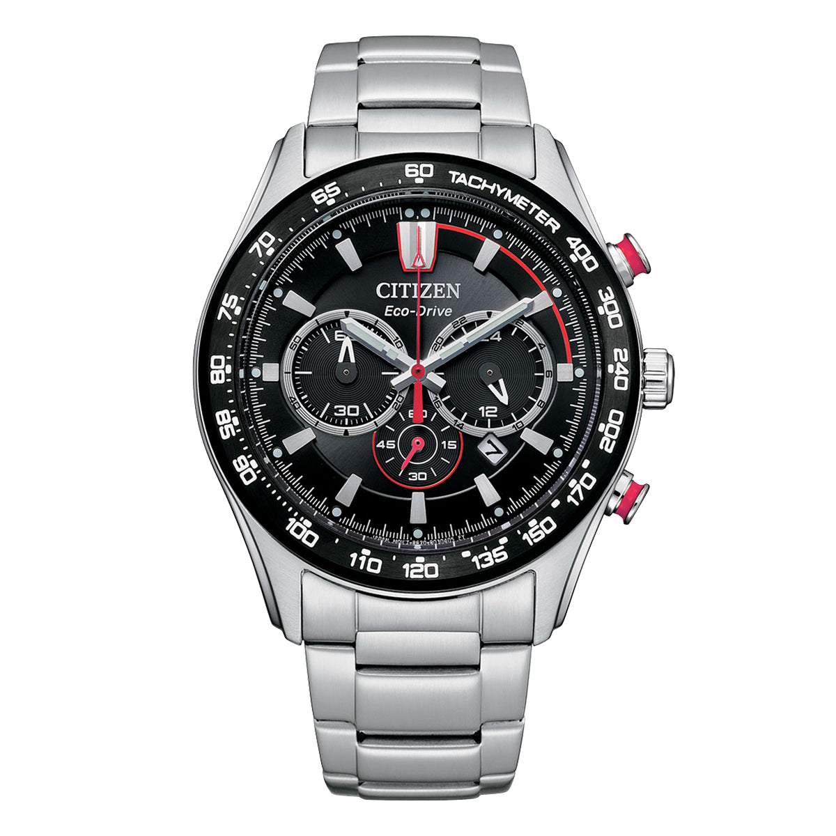 Citizen Men's Black & Red Chronograph Watch