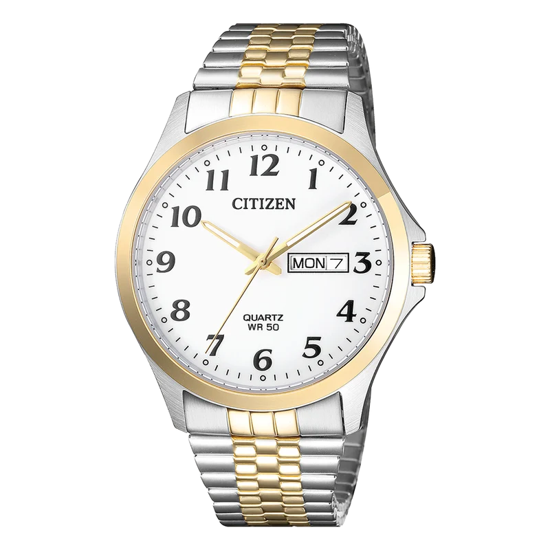Citizen Mens Two-Tone Dress Watch White Dial