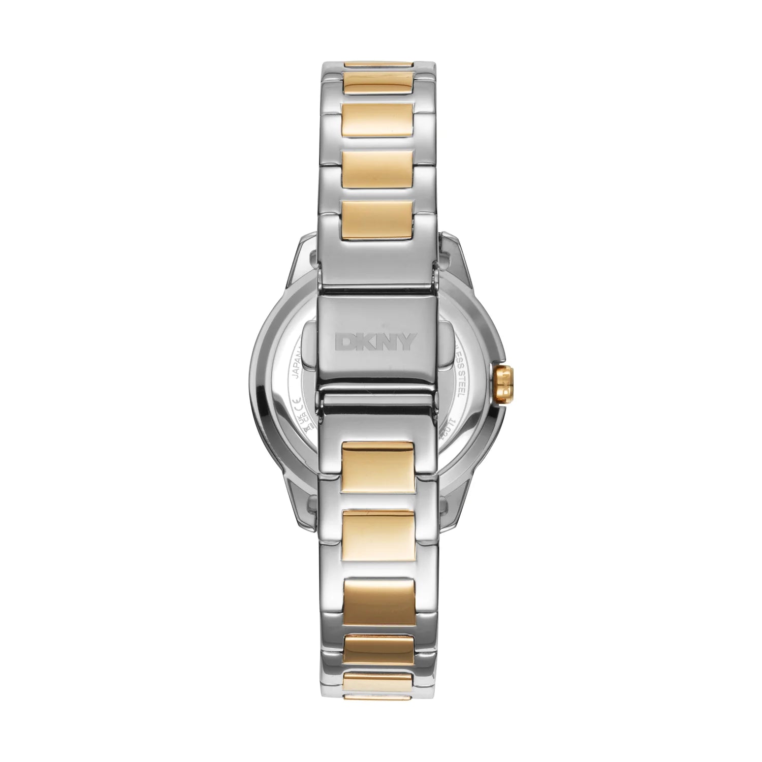 DKNY Park Ave Blue Dial Silver Gold Two Tone Stainless Steel Ladies Watch