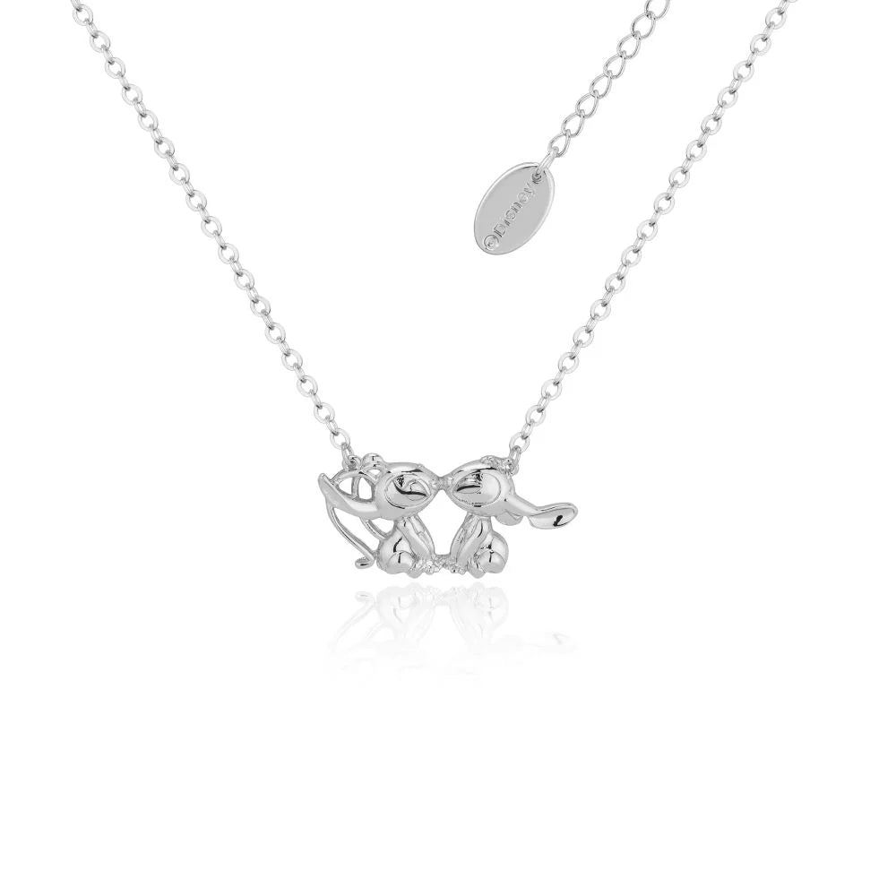 Disney - Lilo & Stitch Kissing Angel Pendant Necklace