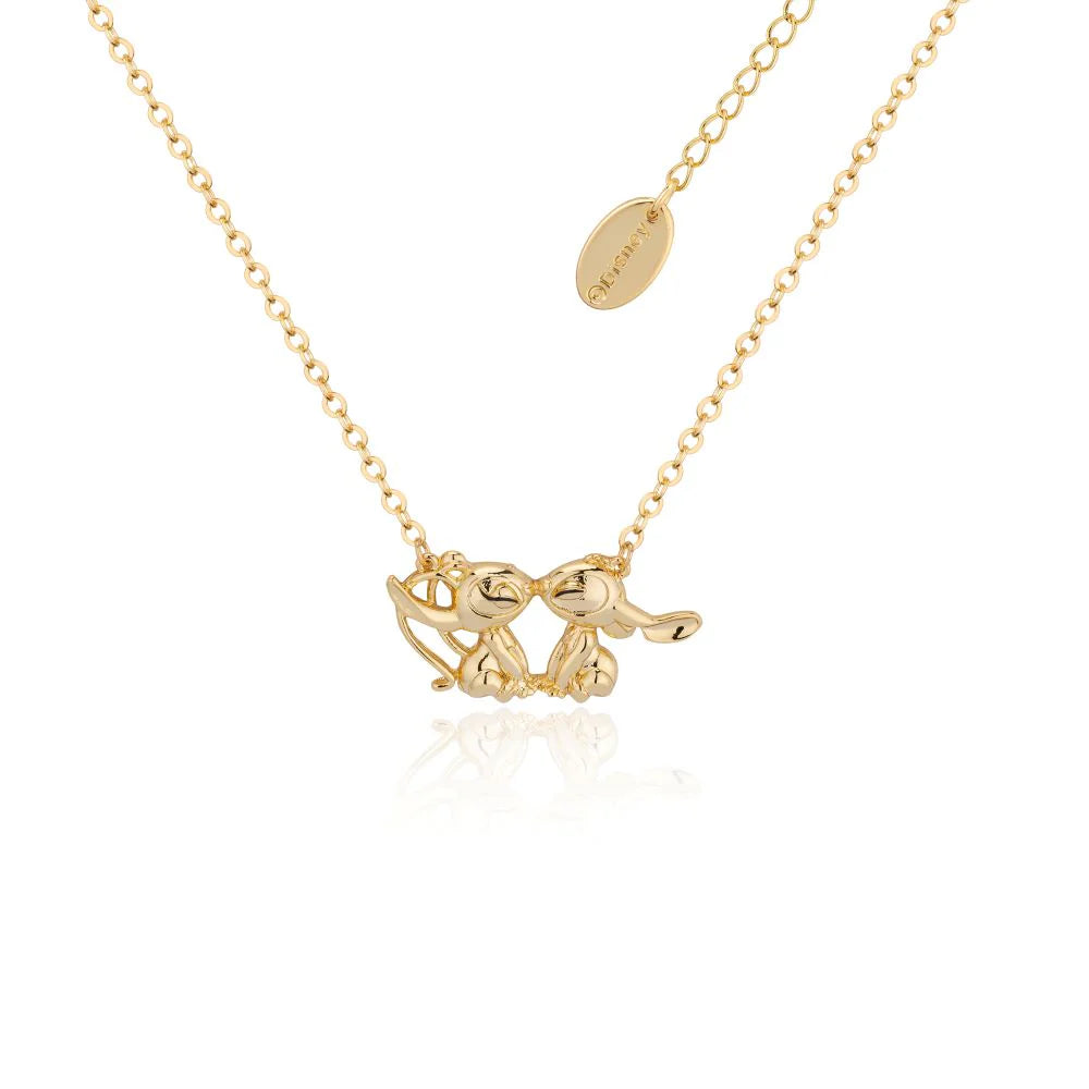 Disney - Lilo & Stitch Kissing Angel Pendant Necklace