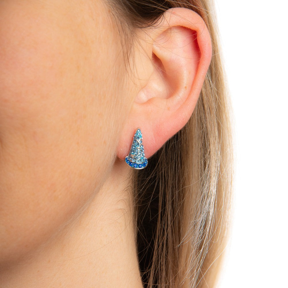 Disney - Sorcerers Hat Crystal Stud Earrings