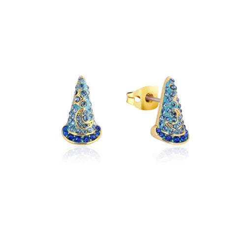 Disney - Sorcerers Hat Crystal Stud Earrings