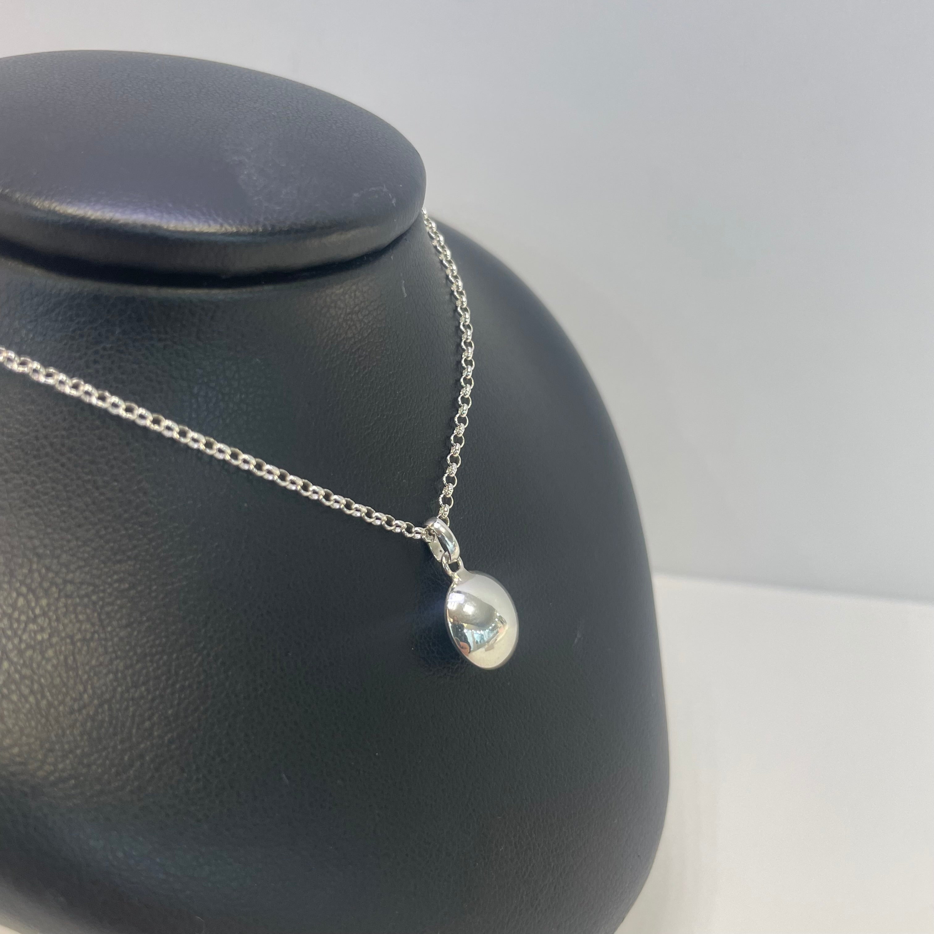 Dannielle Sterling Silver Domed Pendant Necklace