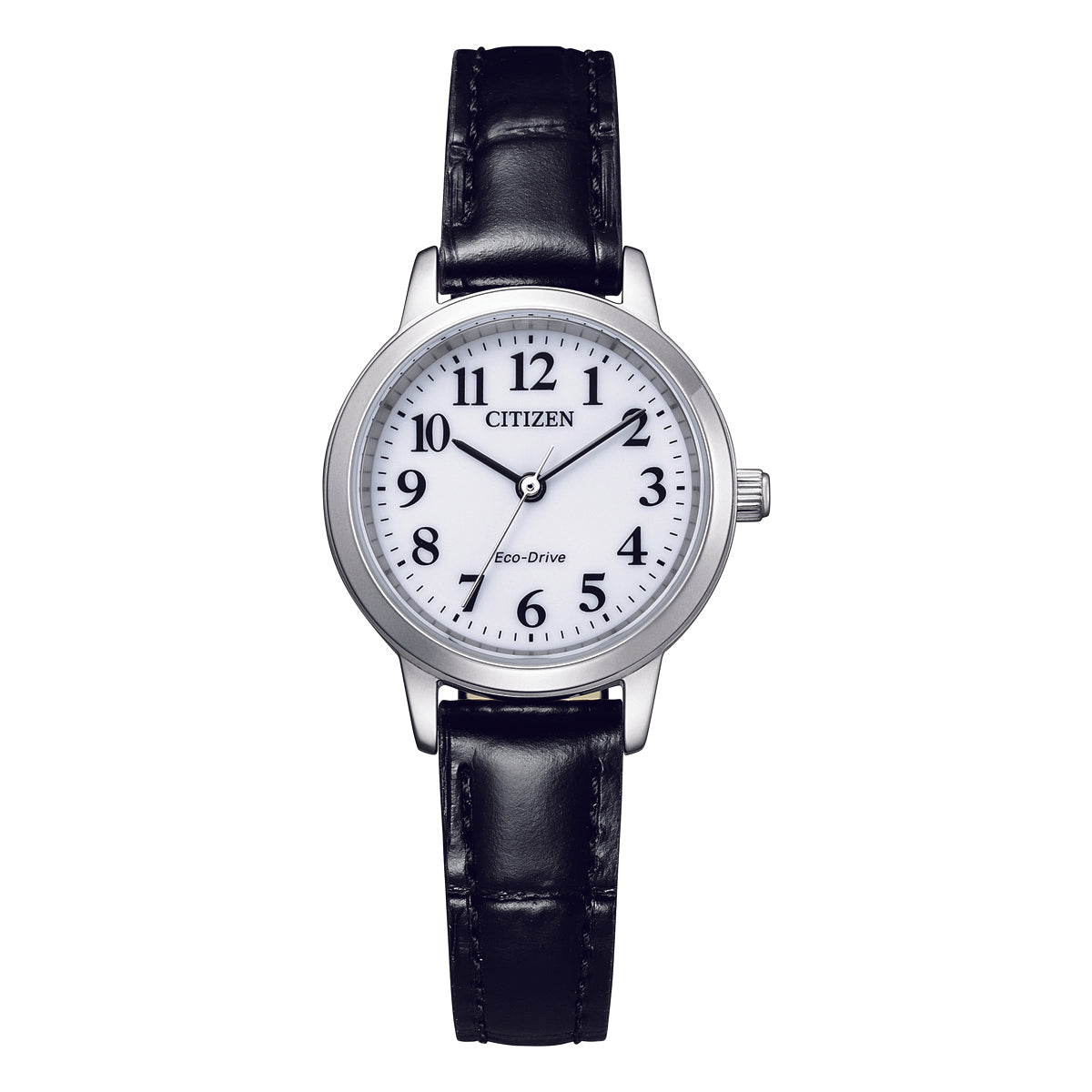 Citizen Ladies Leather Watch (Black)