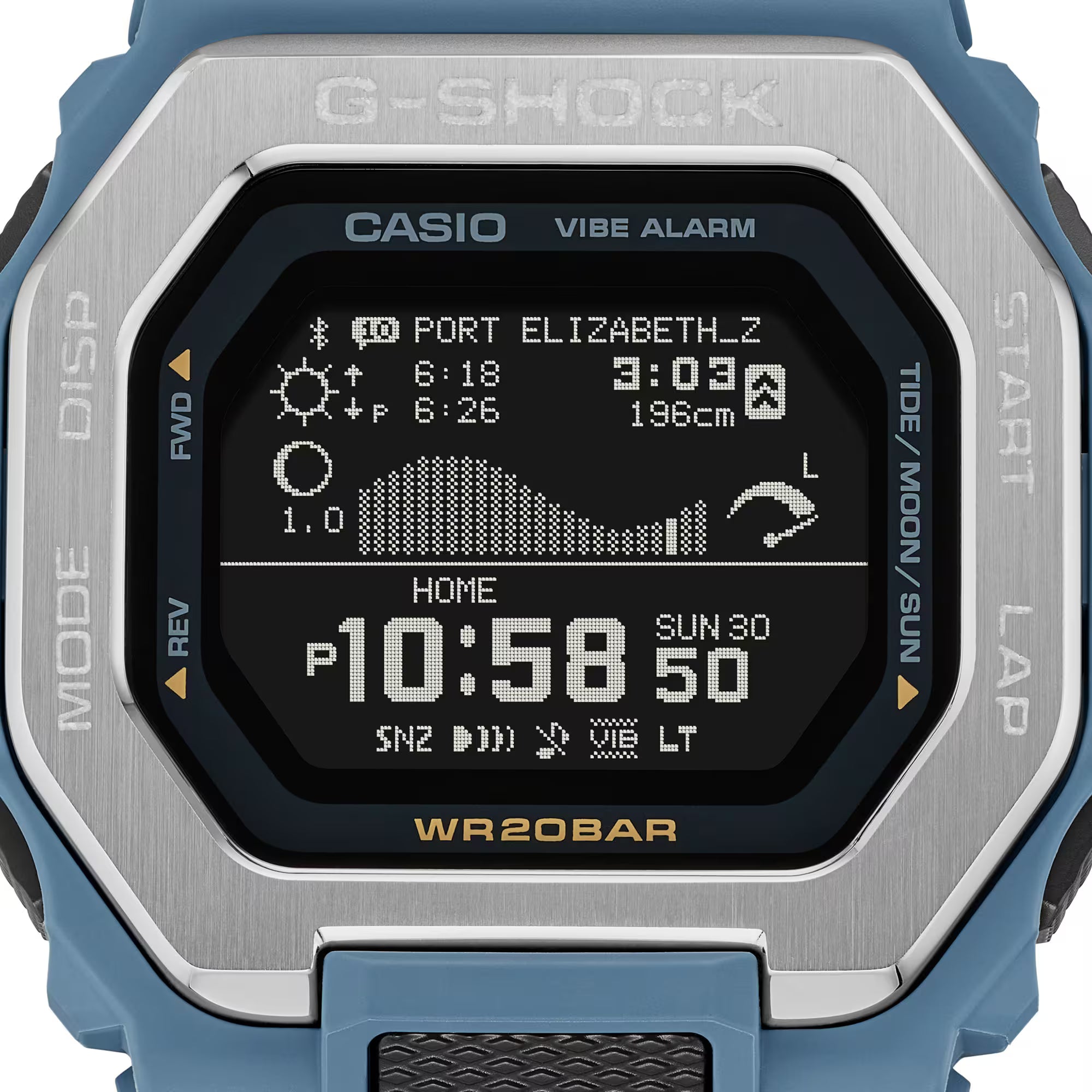 Casio G-Shock Surf Blue Digital Mens Watch