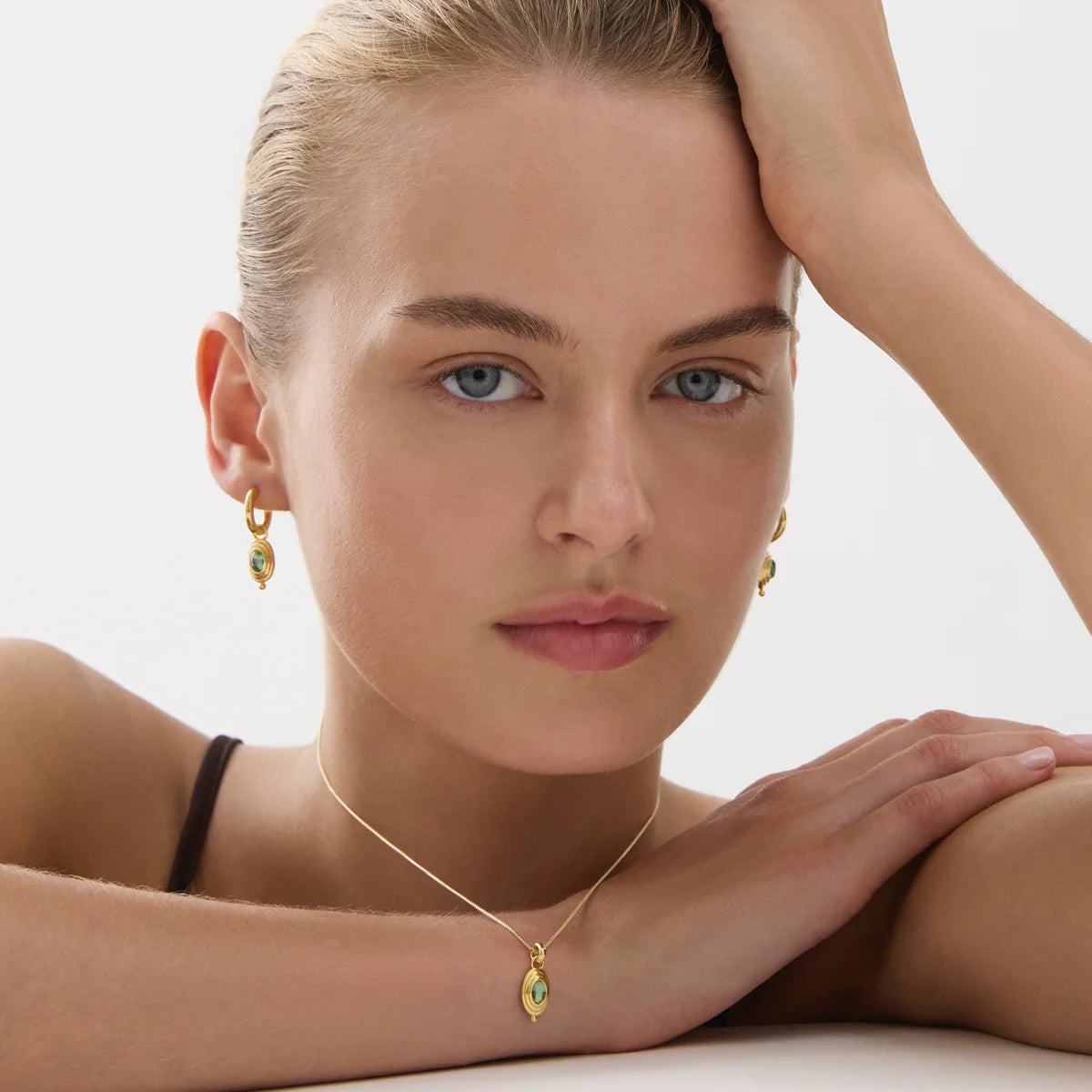 Horizon Blue Topaz Pendant Necklace