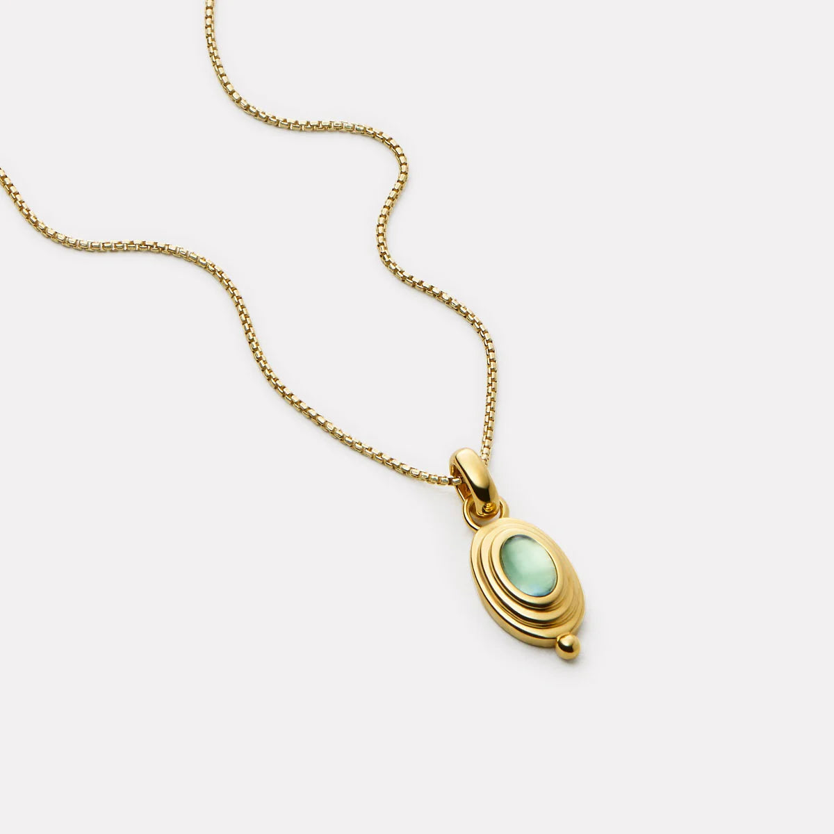 Horizon Blue Topaz Pendant Necklace
