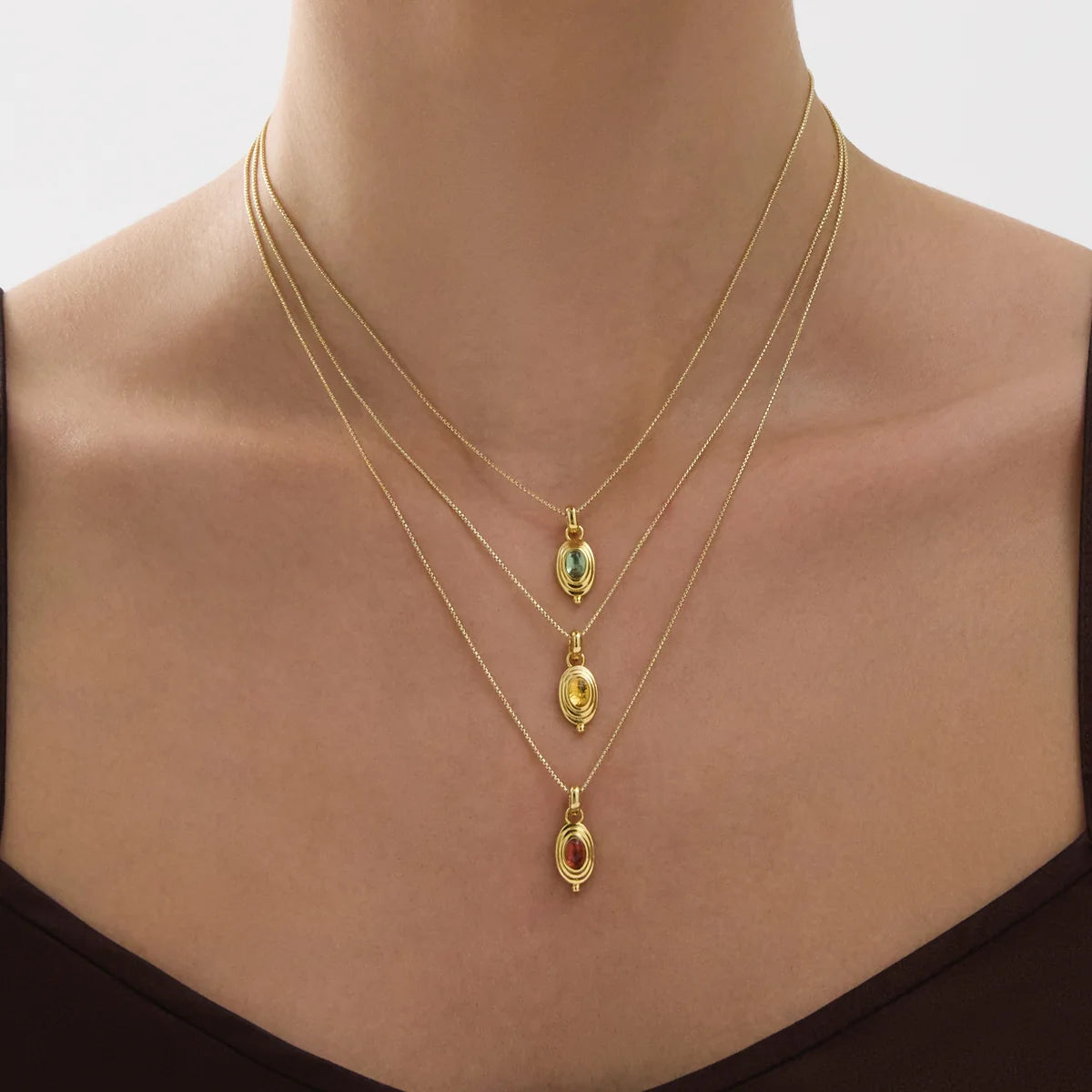 Horizon Blue Topaz Pendant Necklace