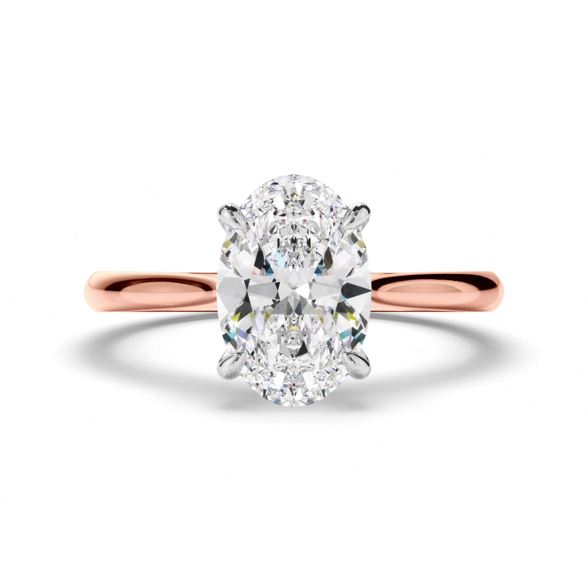 Eden - Oval Cut Diamond Solitaire Engagement Ring