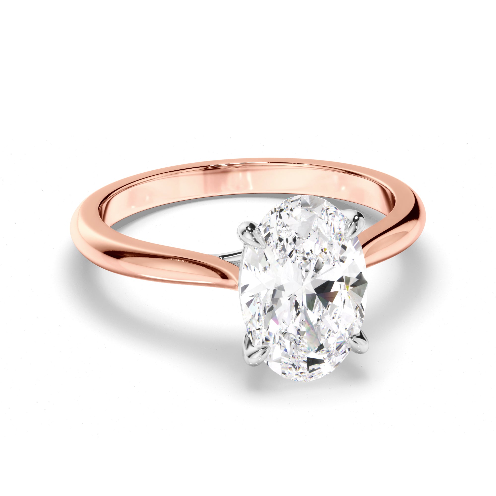 Eden - Oval Cut Diamond Solitaire Engagement Ring