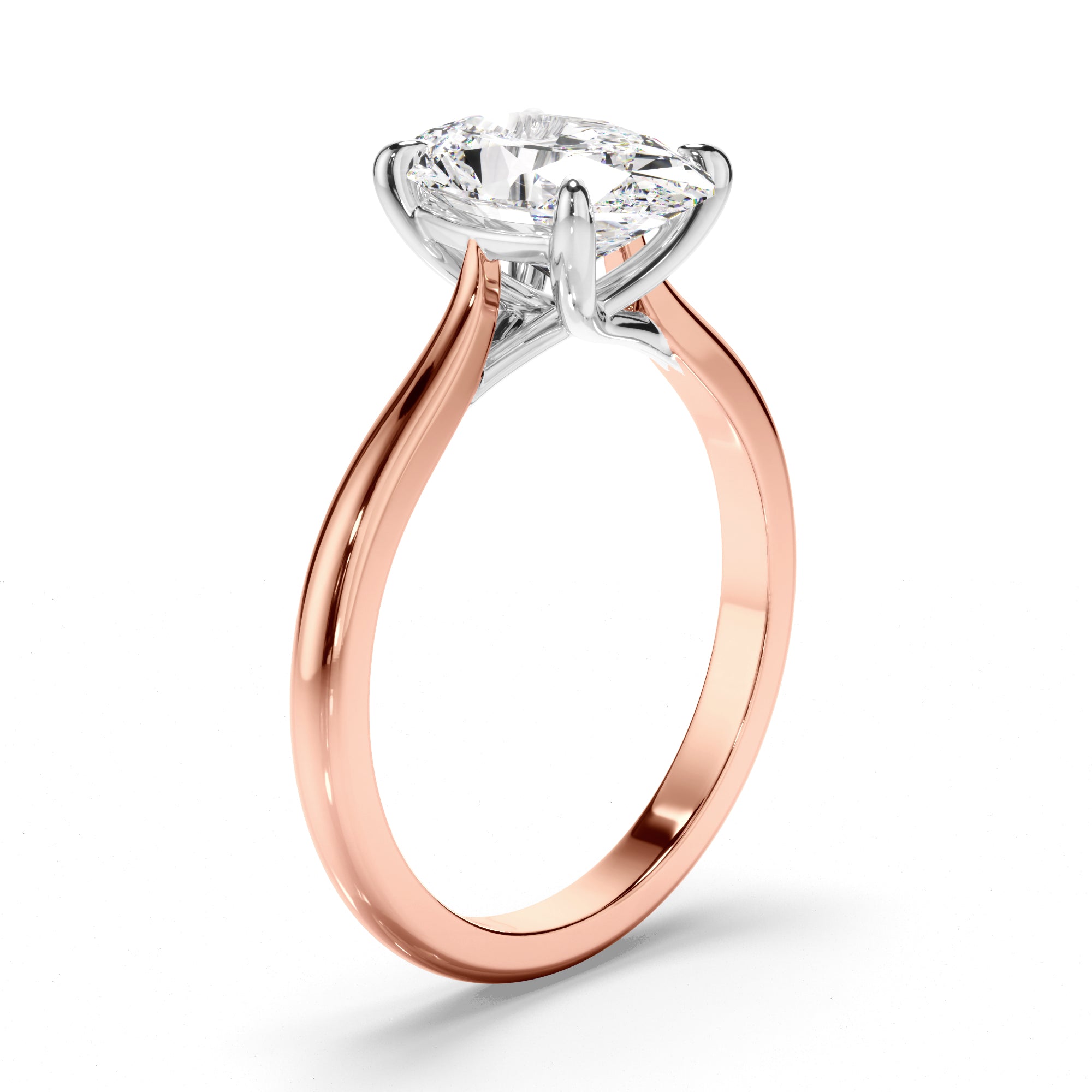 Eden - Oval Cut Diamond Solitaire Engagement Ring