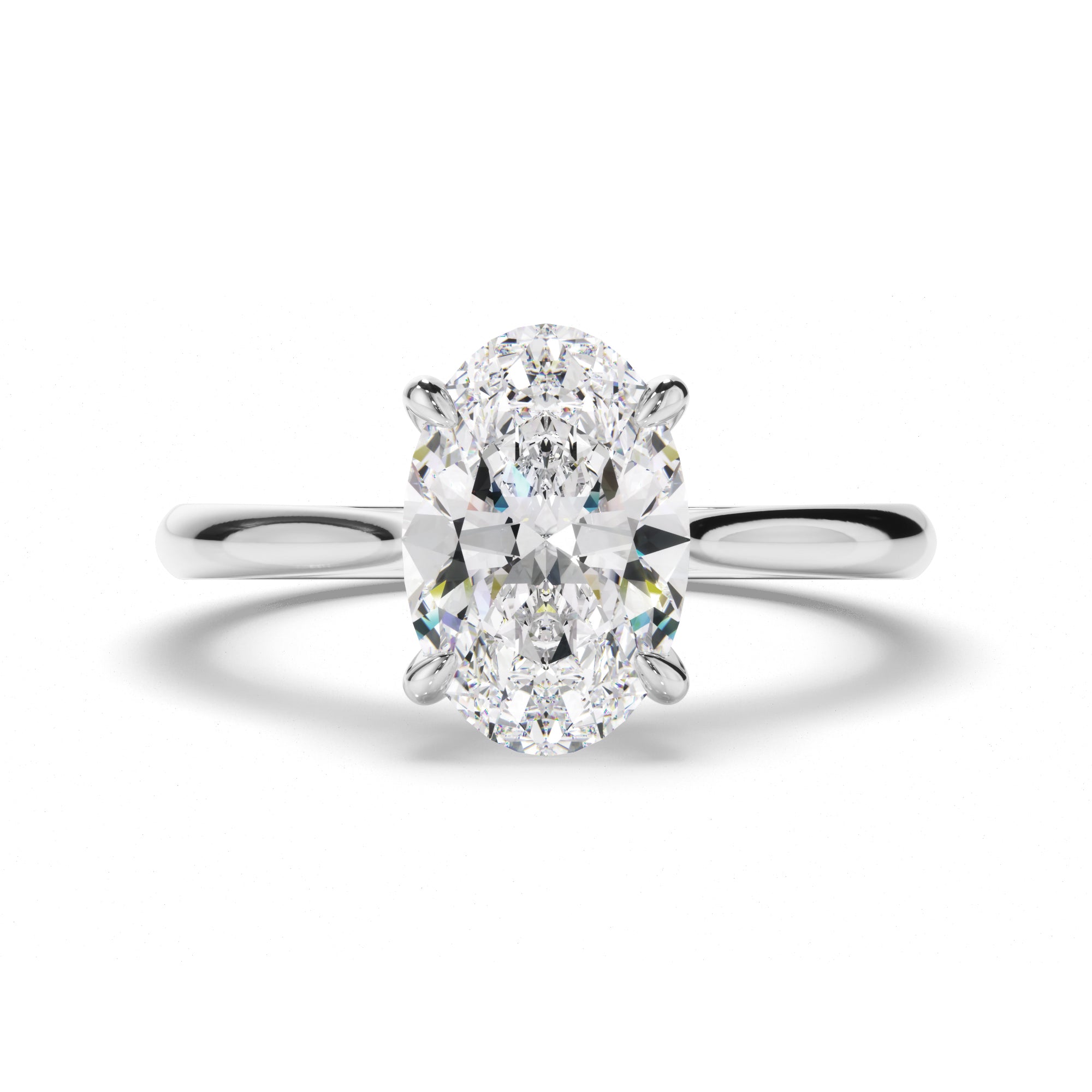 Eden - Oval Cut Diamond Solitaire Engagement Ring