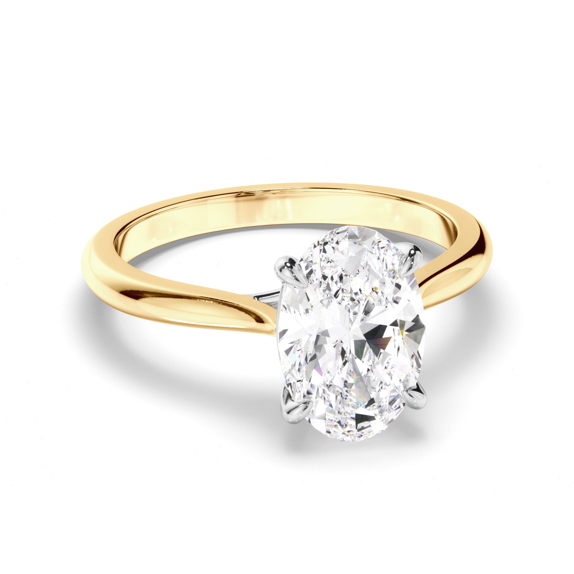 Eden - Oval Cut Diamond Solitaire Engagement Ring