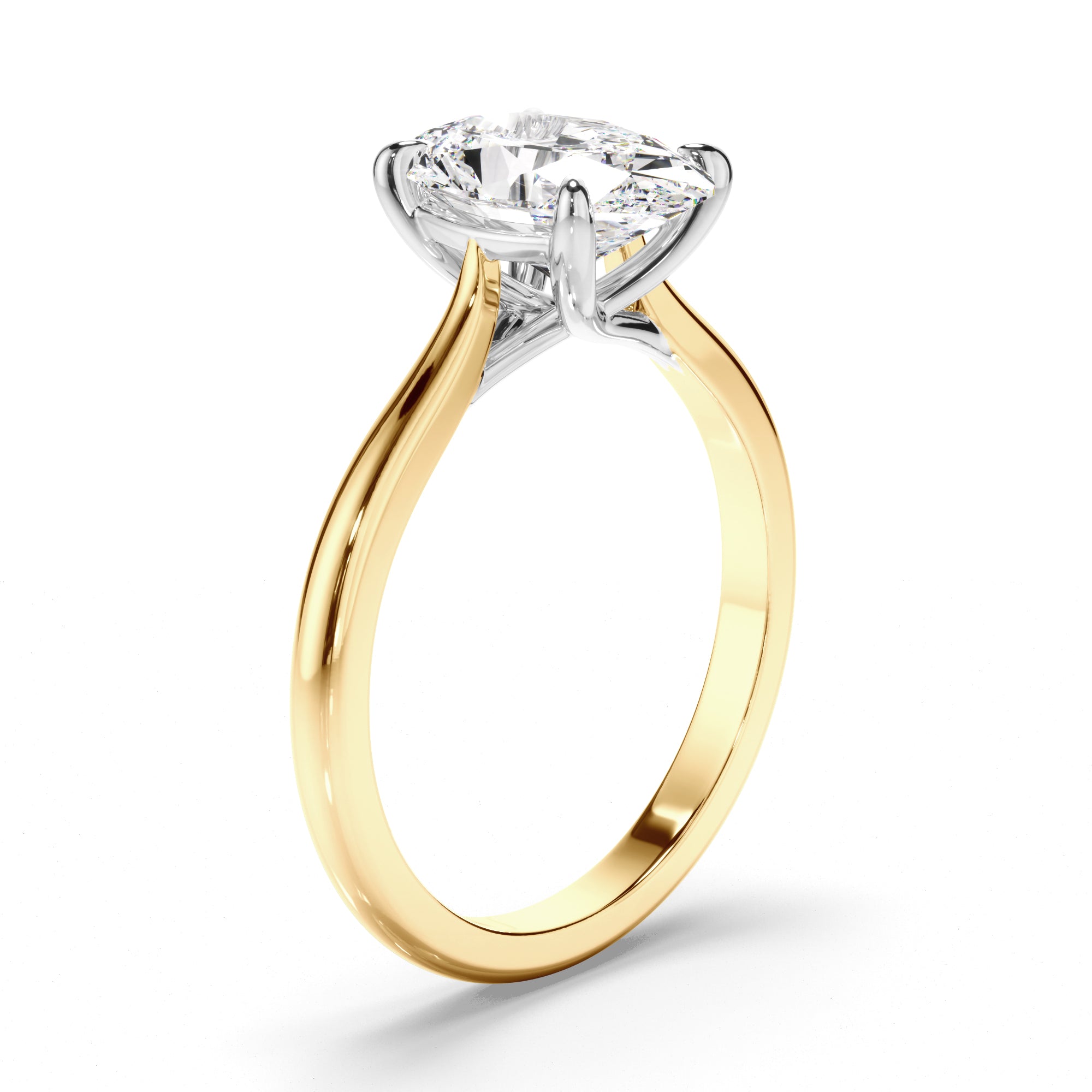 Eden - Oval Cut Diamond Solitaire Engagement Ring