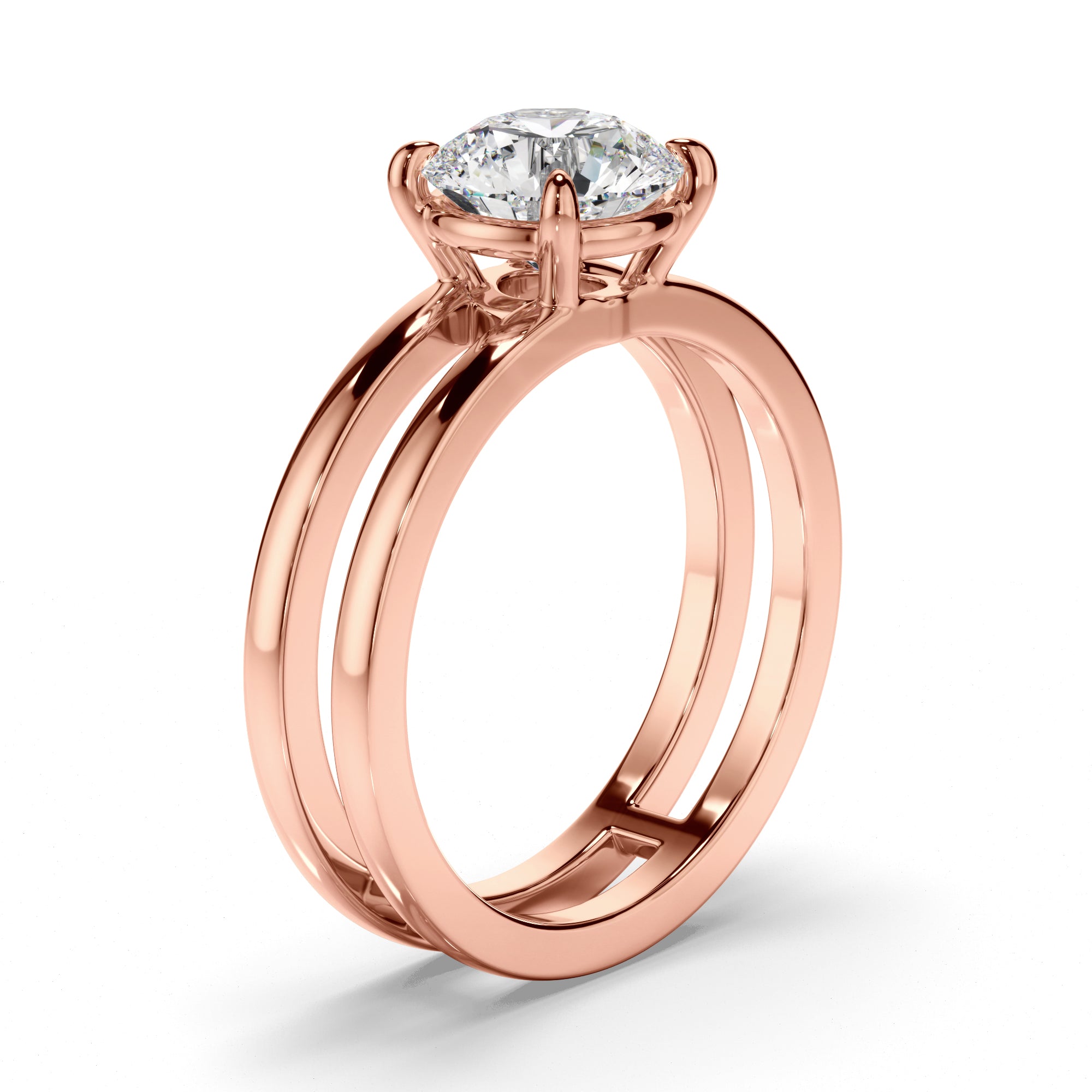 Calypso - Round Brilliant Cut Diamond Solitaire Engagement Ring