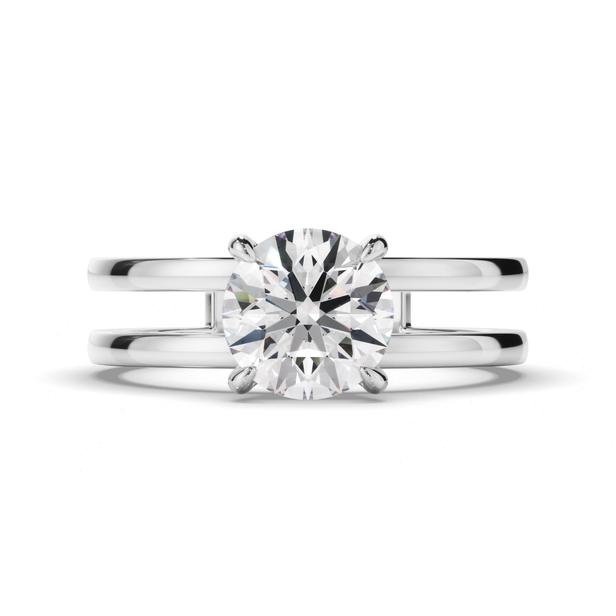 Calypso - Round Brilliant Cut Diamond Solitaire Engagement Ring