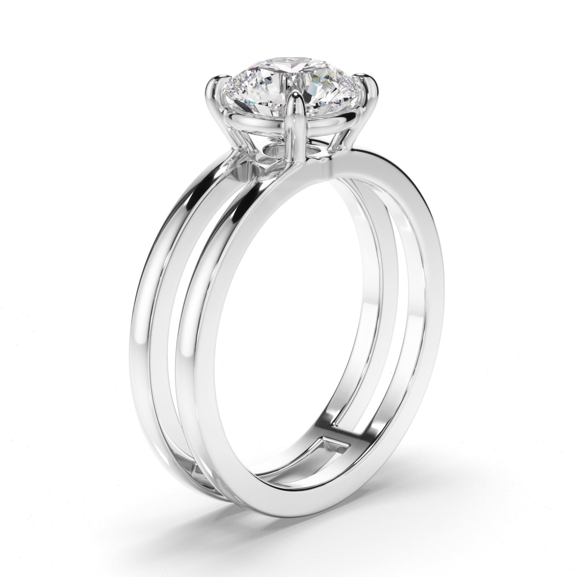Calypso - Round Brilliant Cut Diamond Solitaire Engagement Ring
