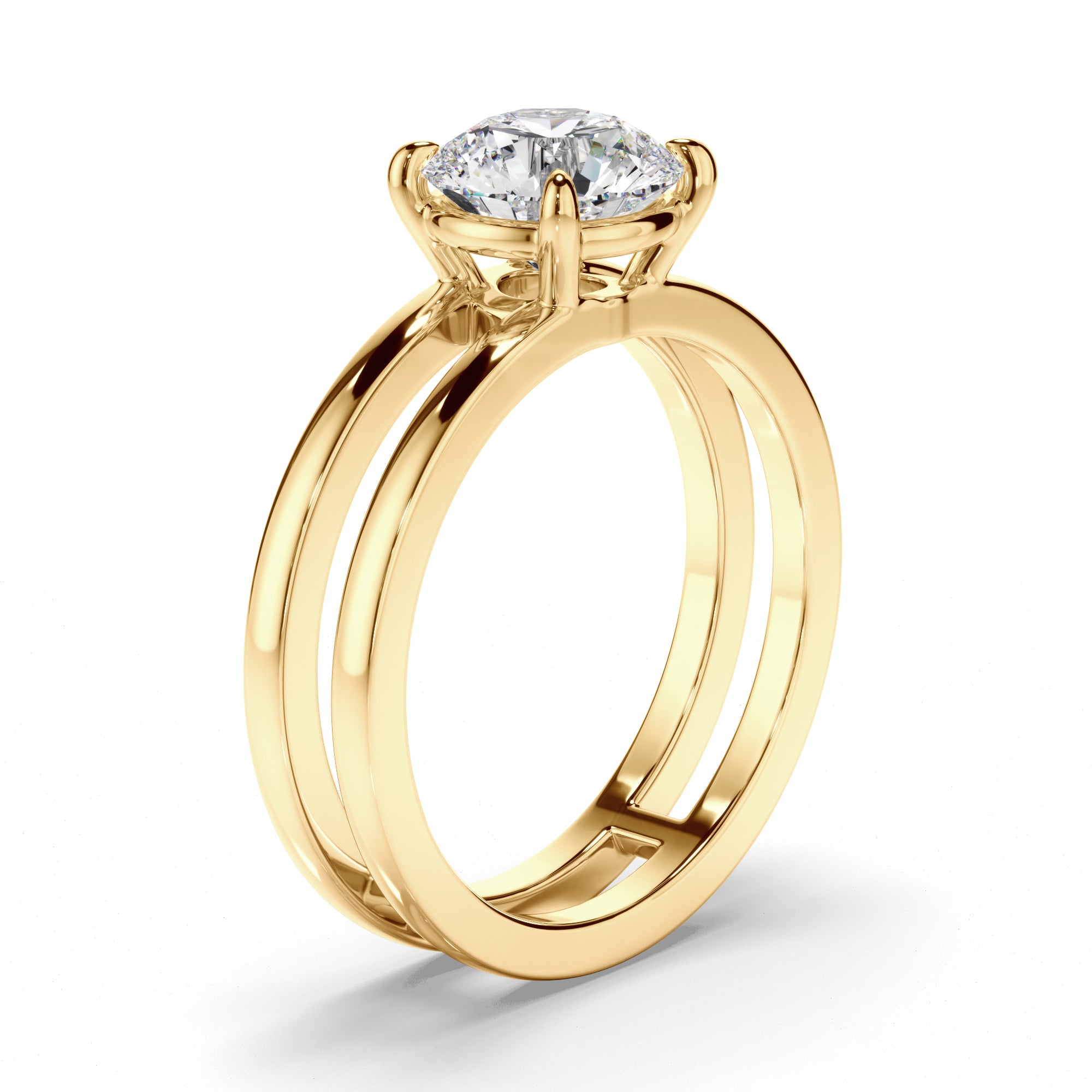 Calypso - Round Brilliant Cut Diamond Solitaire Engagement Ring