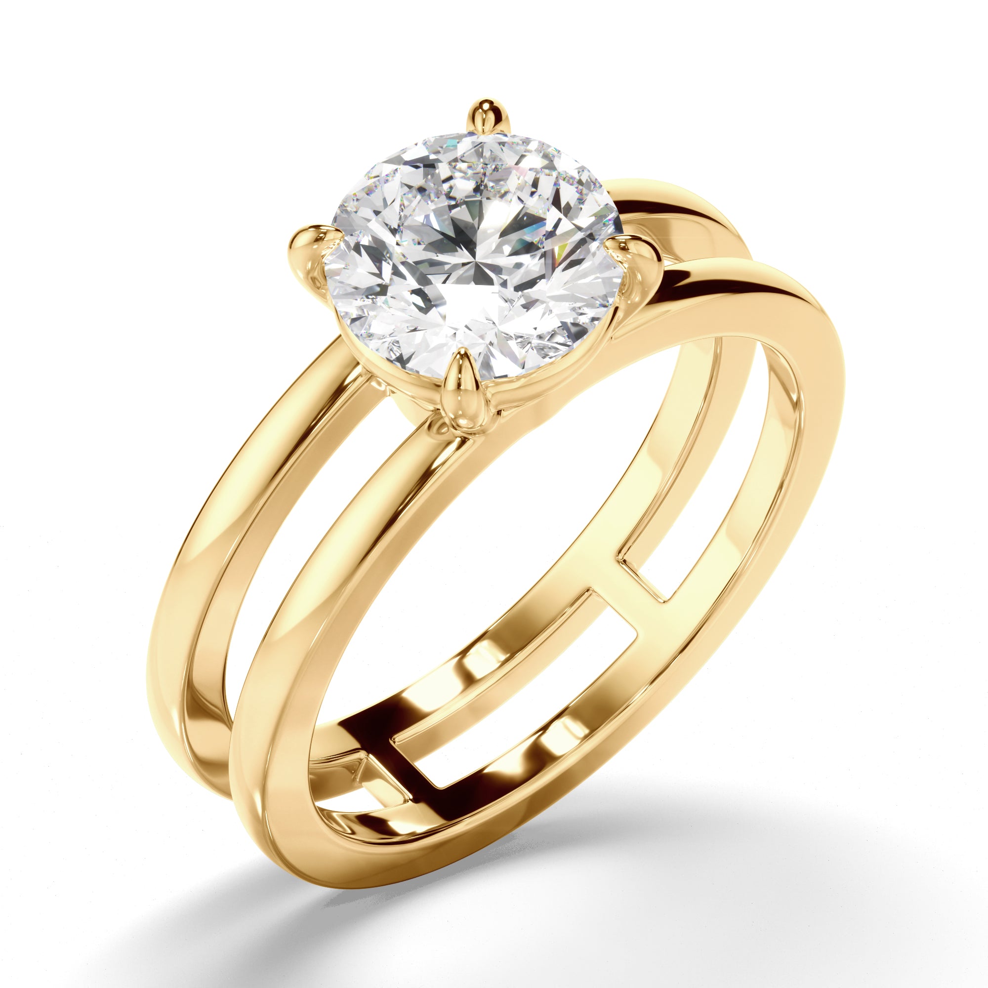 Calypso - Round Brilliant Cut Diamond Solitaire Engagement Ring