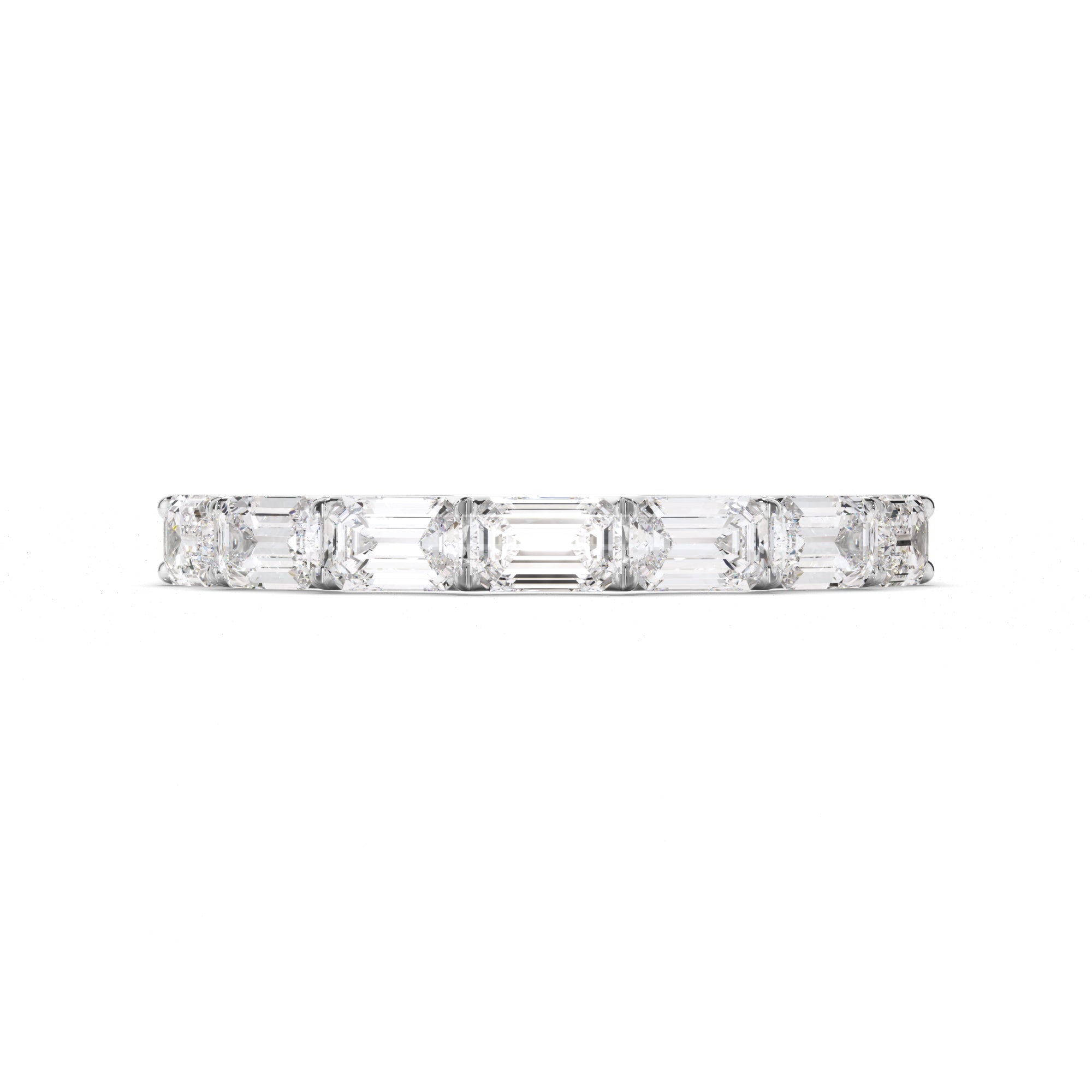 Arielle - Emerald Cut Diamond Anniversary Ring