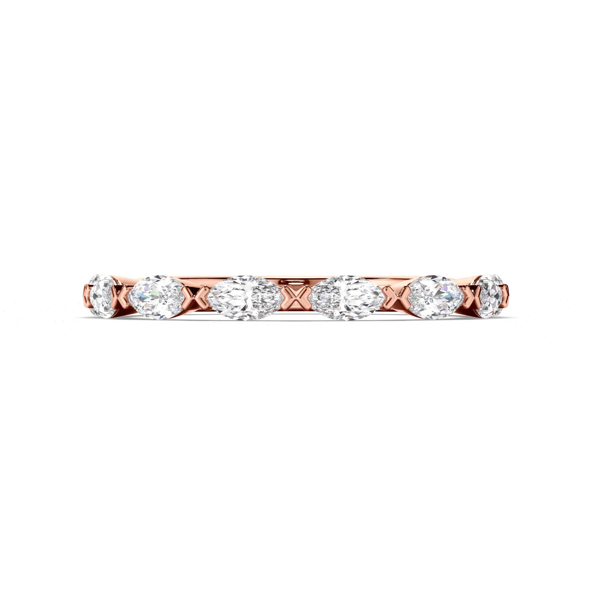 Bianca - Marquise Cut Diamond Wedding Ring