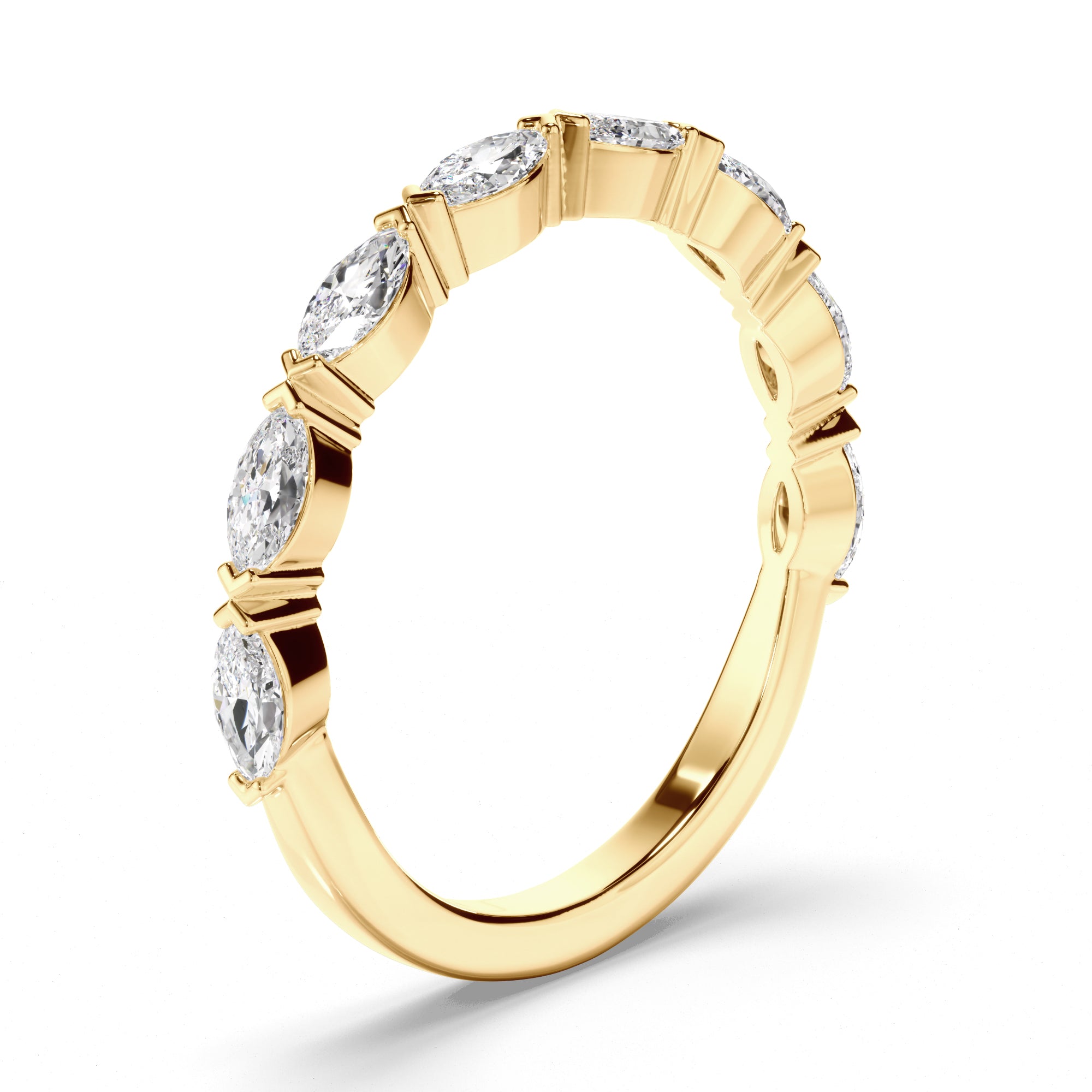 Bianca - Marquise Cut Diamond Wedding Ring