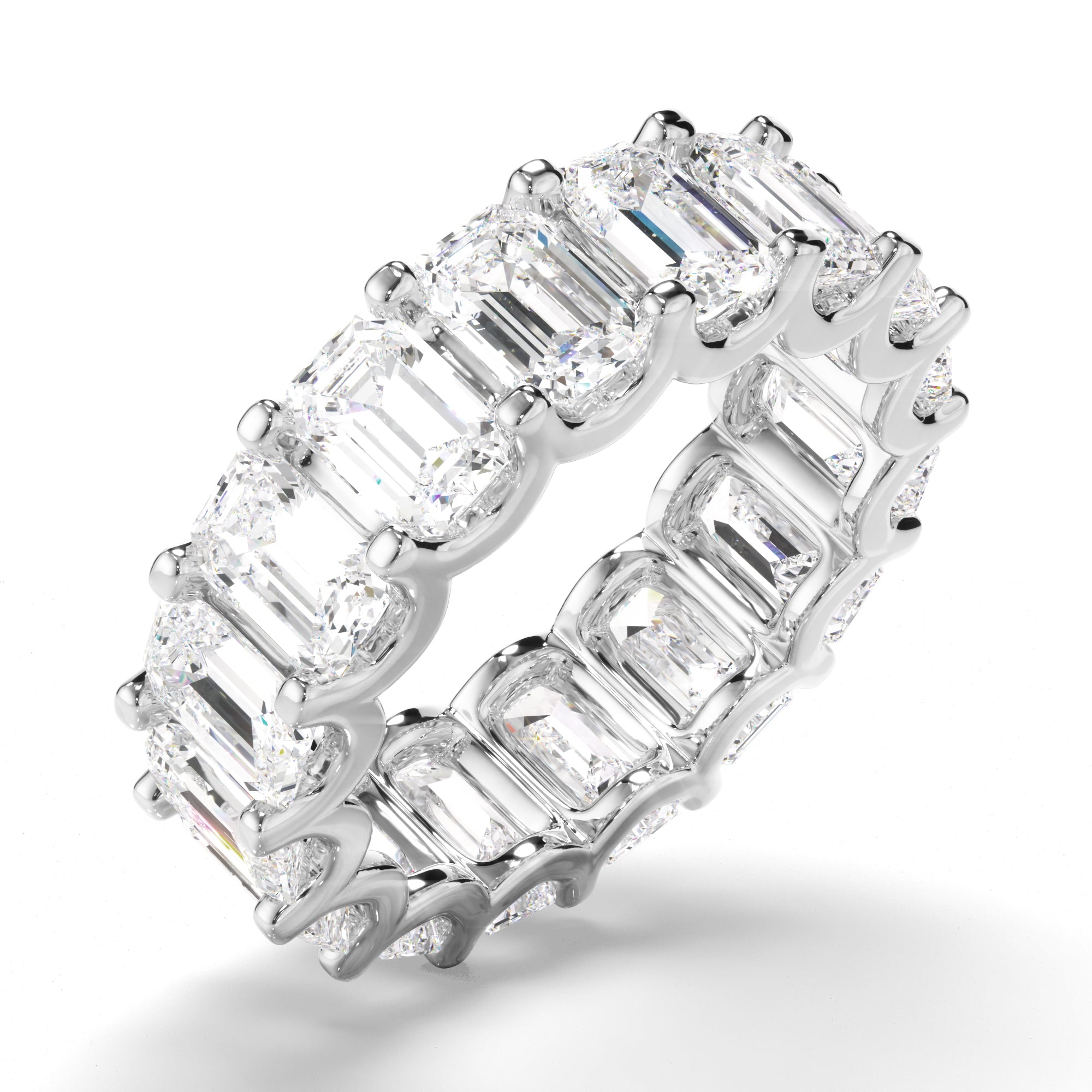 Giselle - Emerald Cut Diamond Eternity Ring