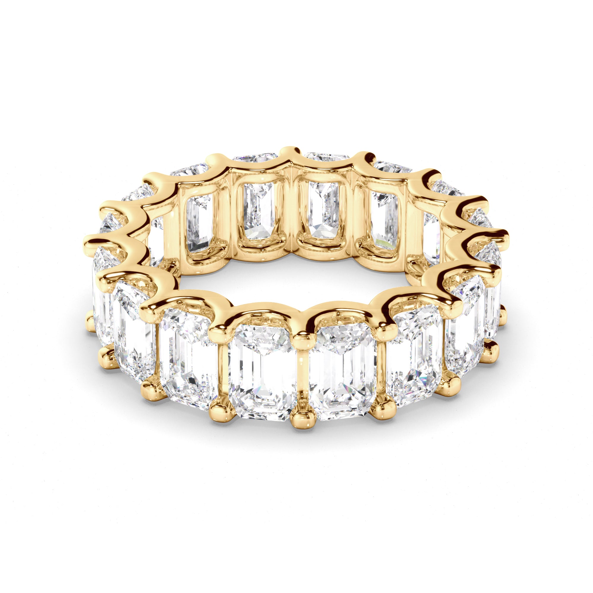 Giselle - Emerald Cut Diamond Eternity Ring