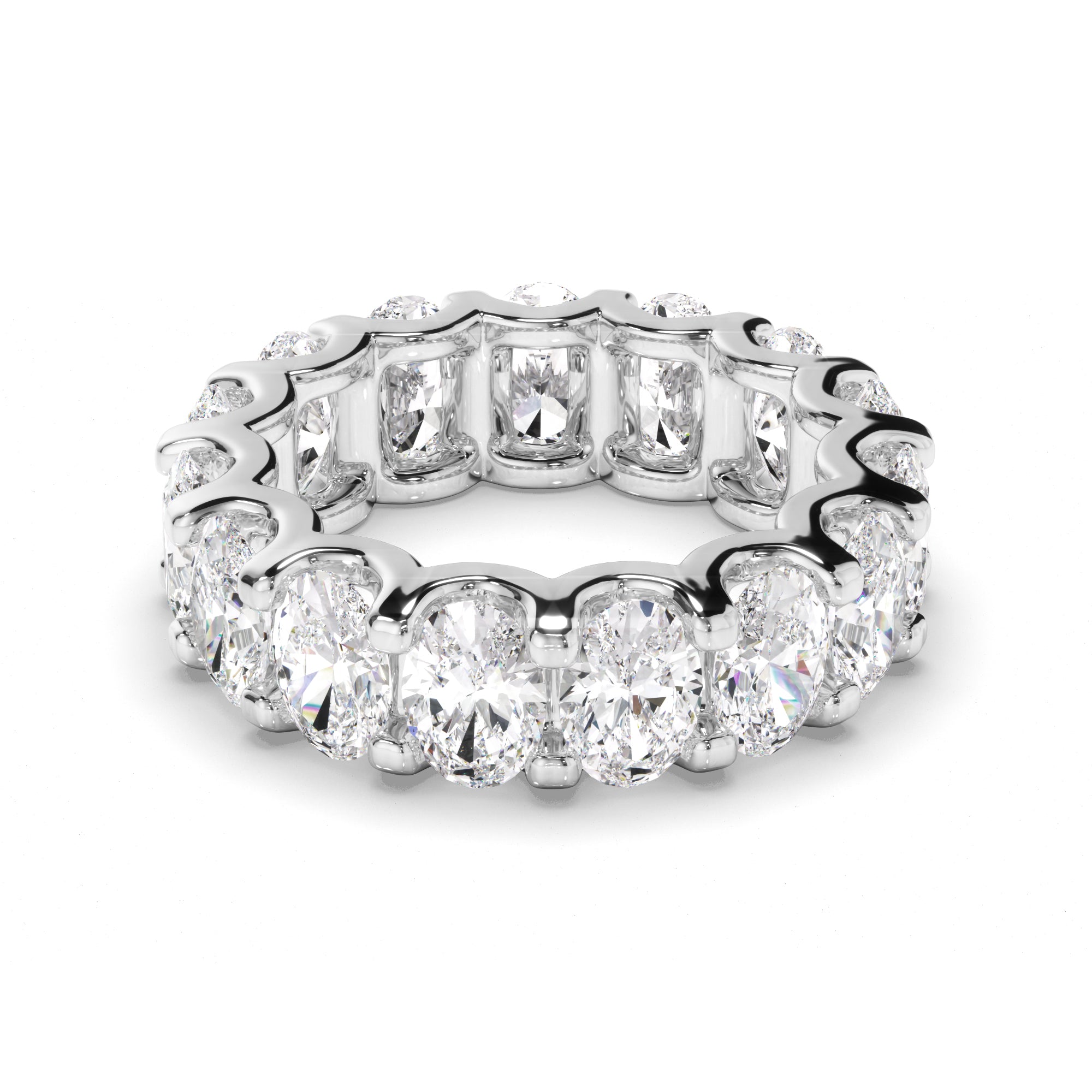 Adele - Oval Cut Diamond Eternity Ring