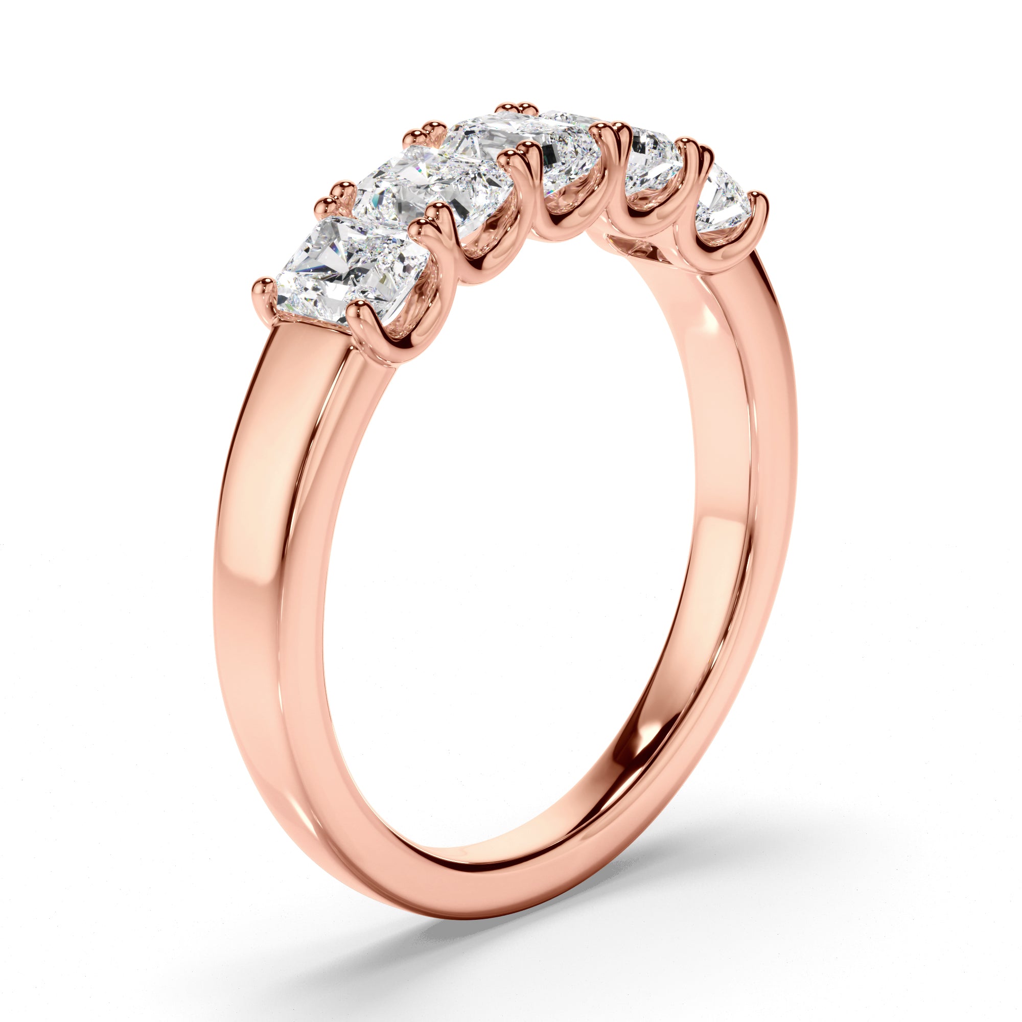 Lucienne - Radiant Cut Diamond Anniversary Ring