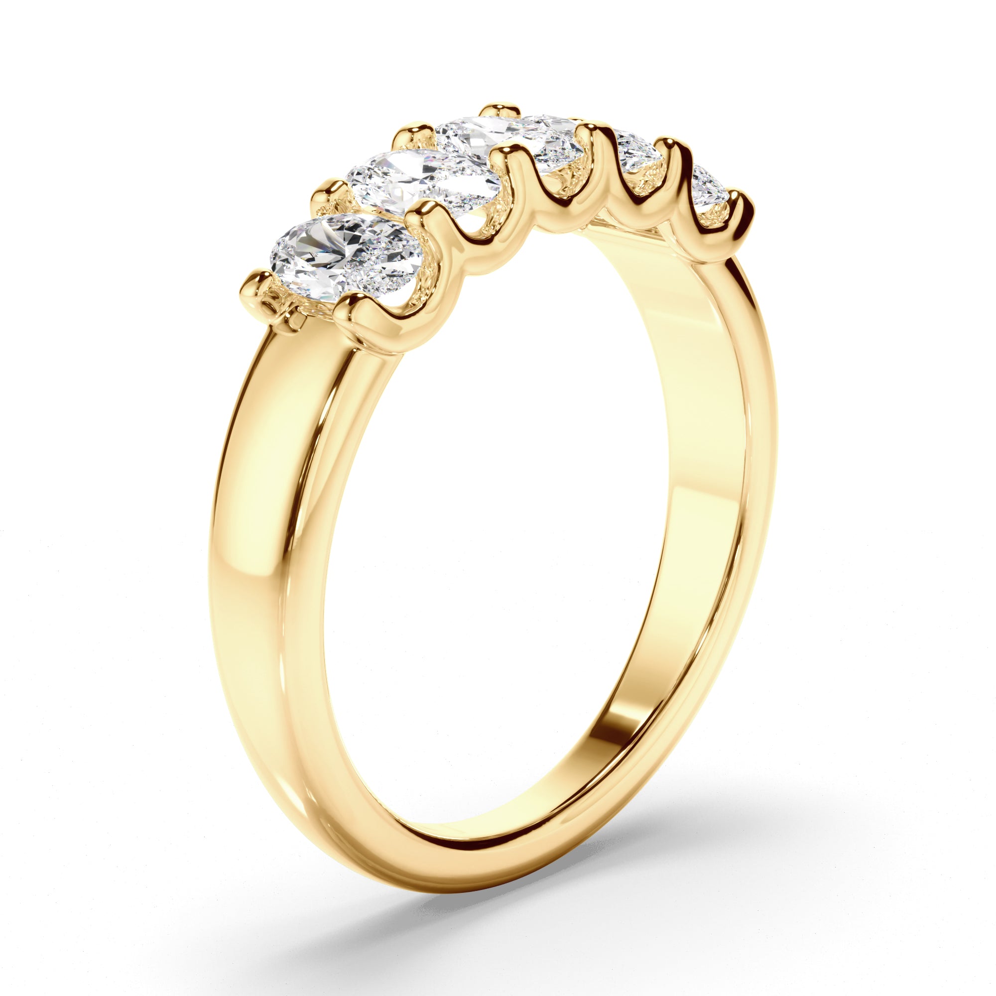 Audrey - Oval Cut Diamond Anniversary Ring
