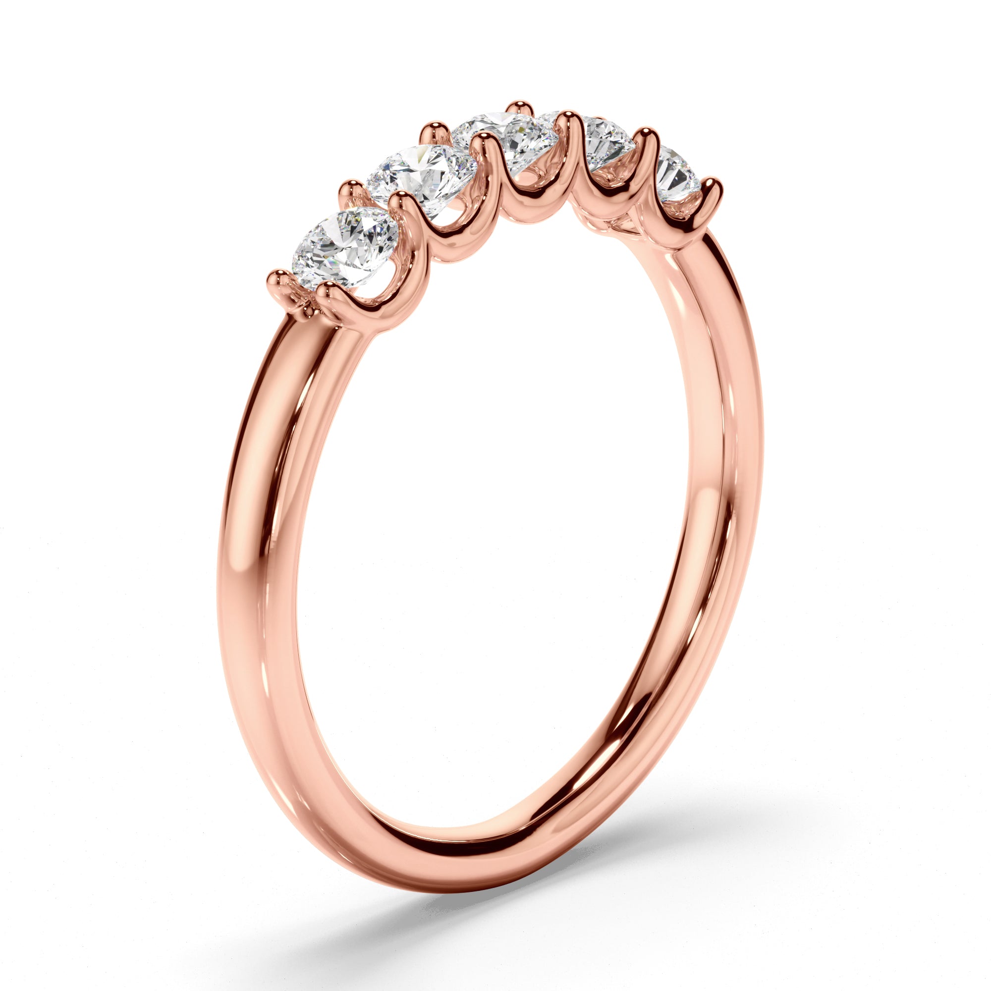 Marigold - Round Brilliant Cut Diamond Anniversary Ring