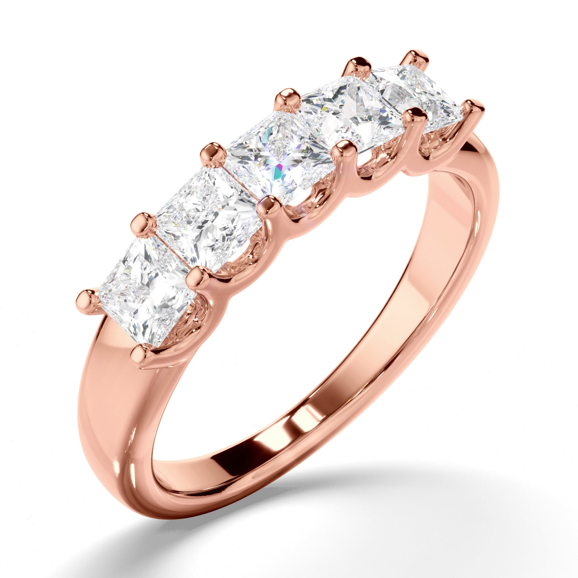 Isis - Princess Cut Diamond Anniversary Ring