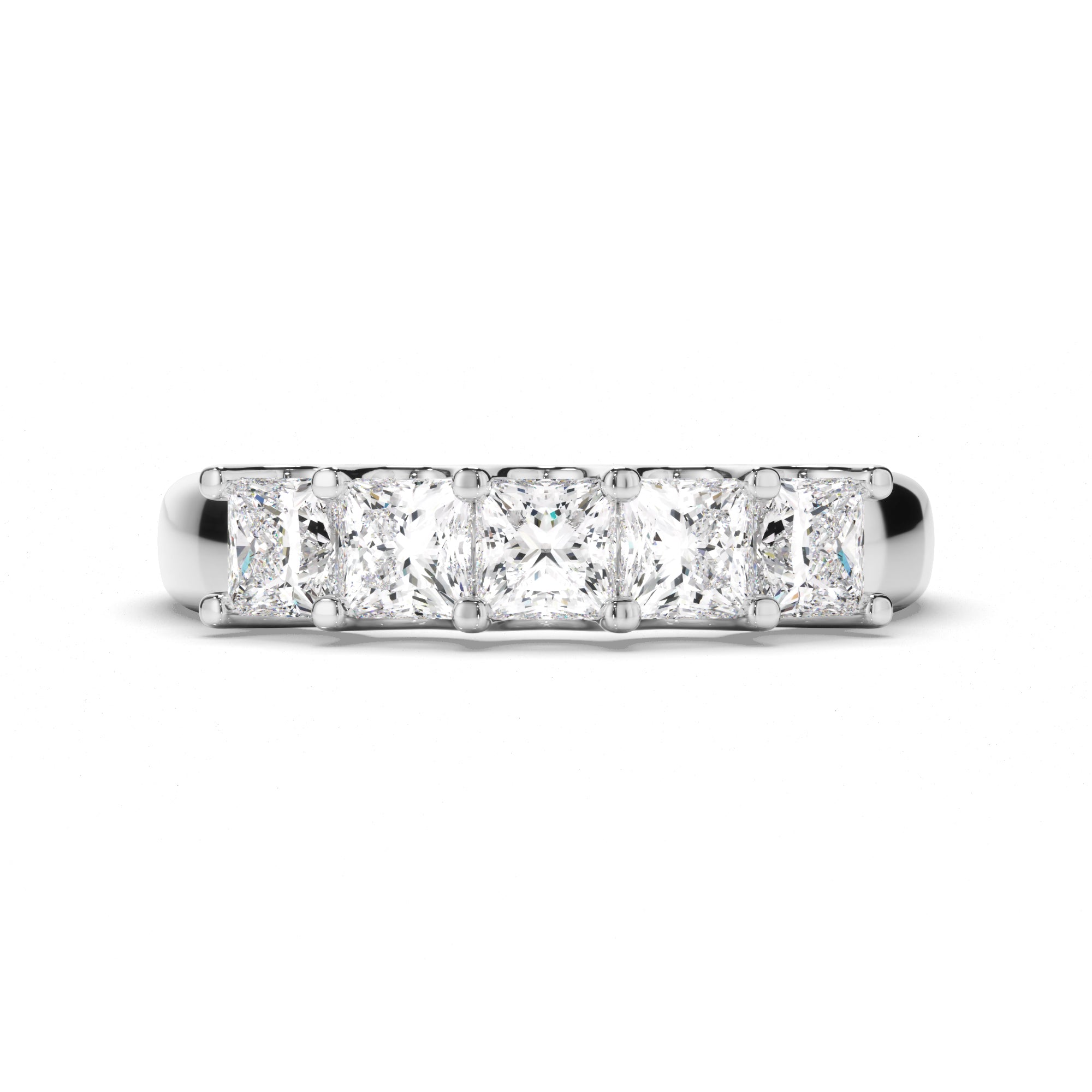 Isis - Princess Cut Diamond Anniversary Ring