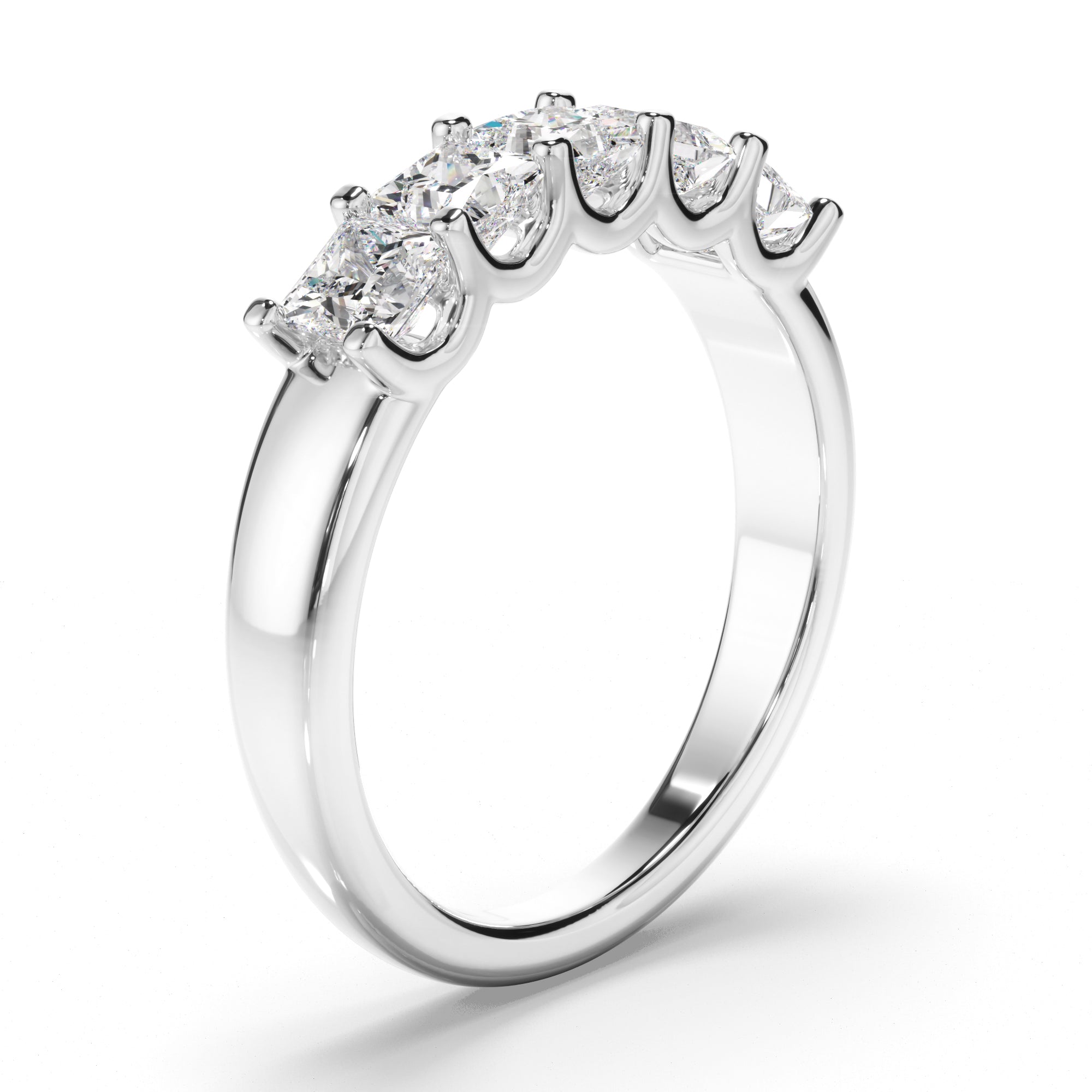 Isis - Princess Cut Diamond Anniversary Ring