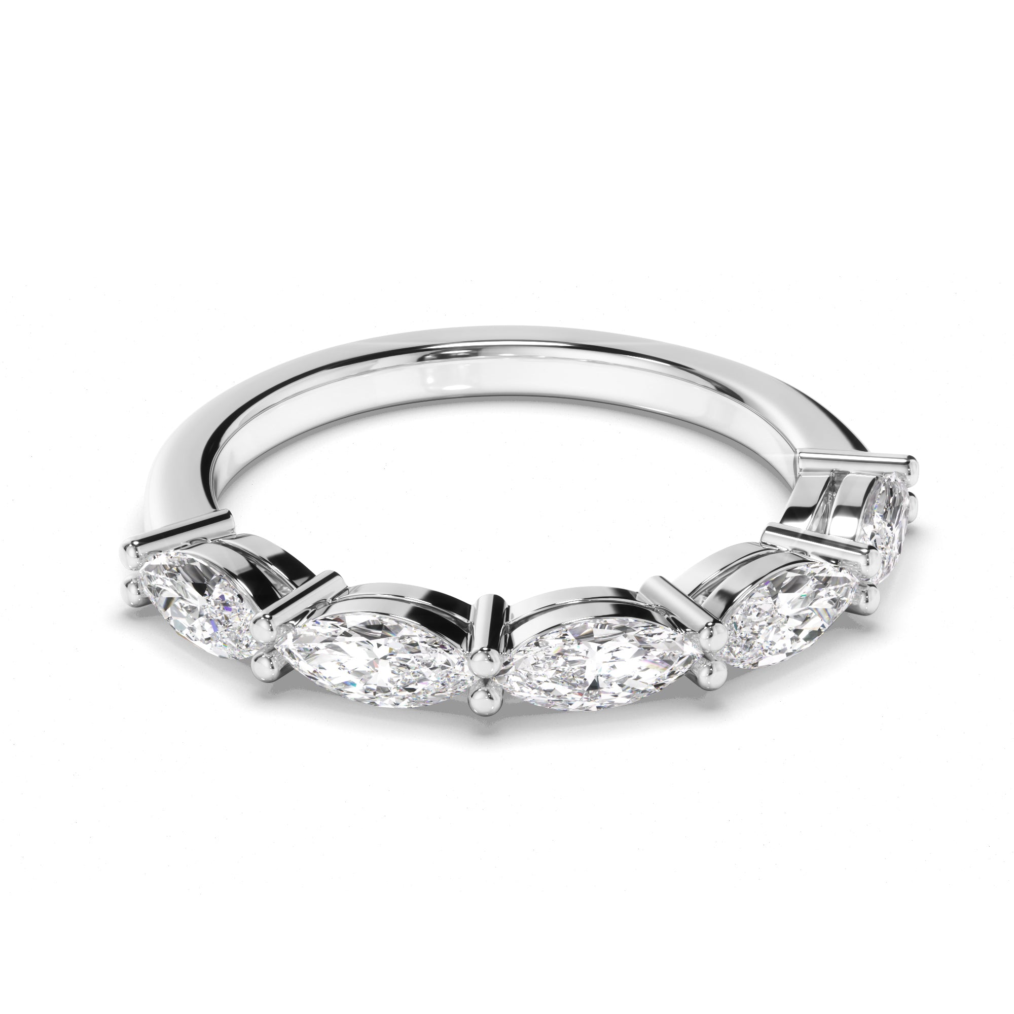 Henrietta - Marquise Cut Diamond Anniversary Ring