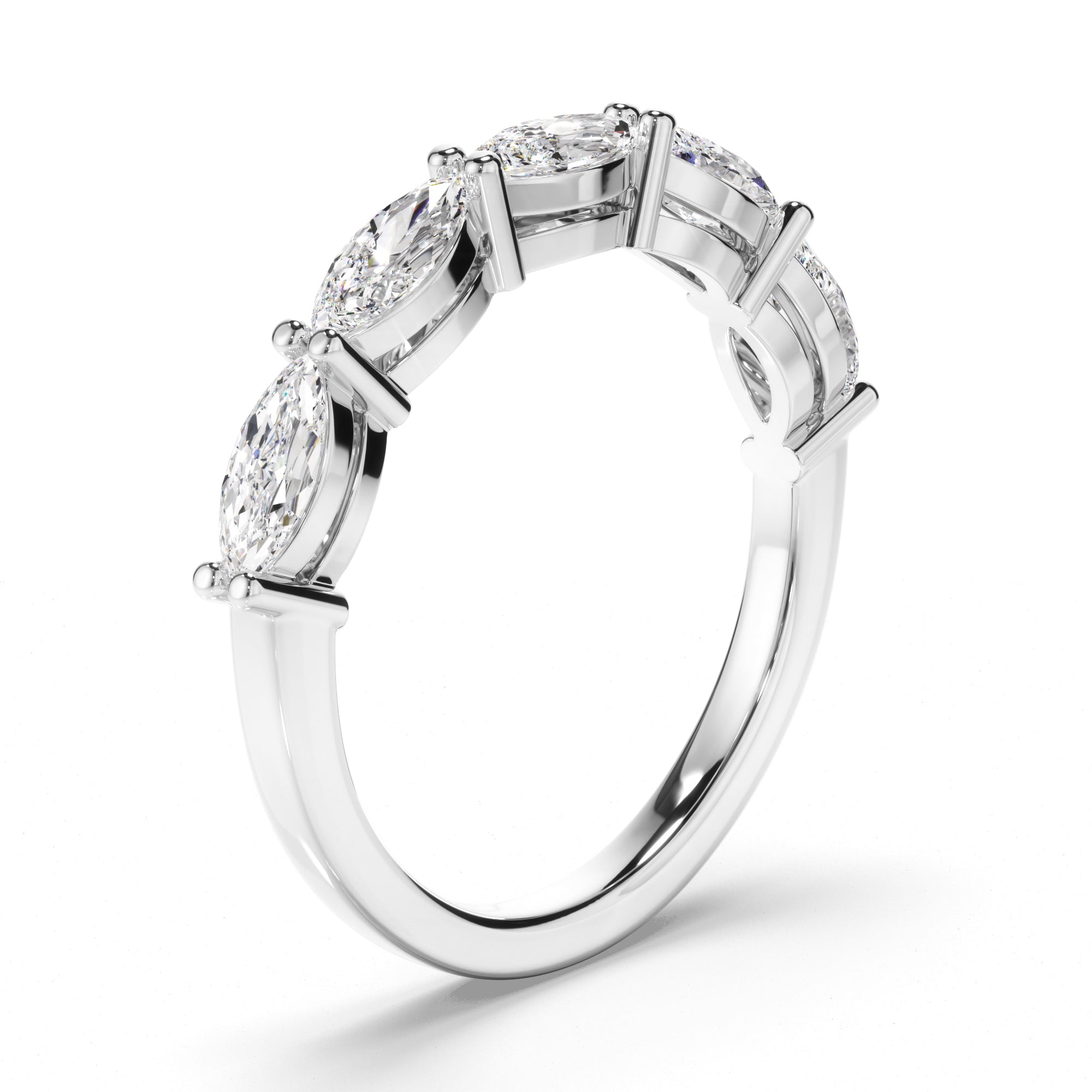 Henrietta - Marquise Cut Diamond Anniversary Ring