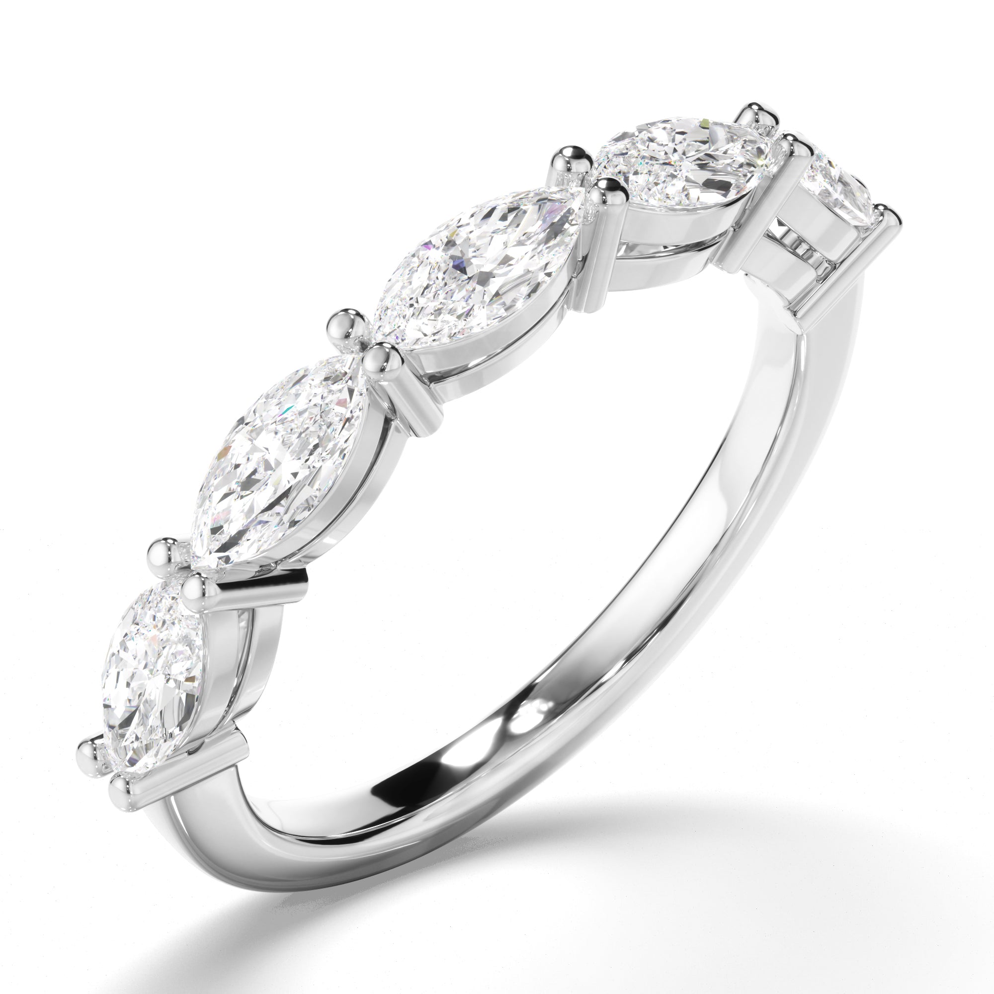 Henrietta - Marquise Cut Diamond Anniversary Ring