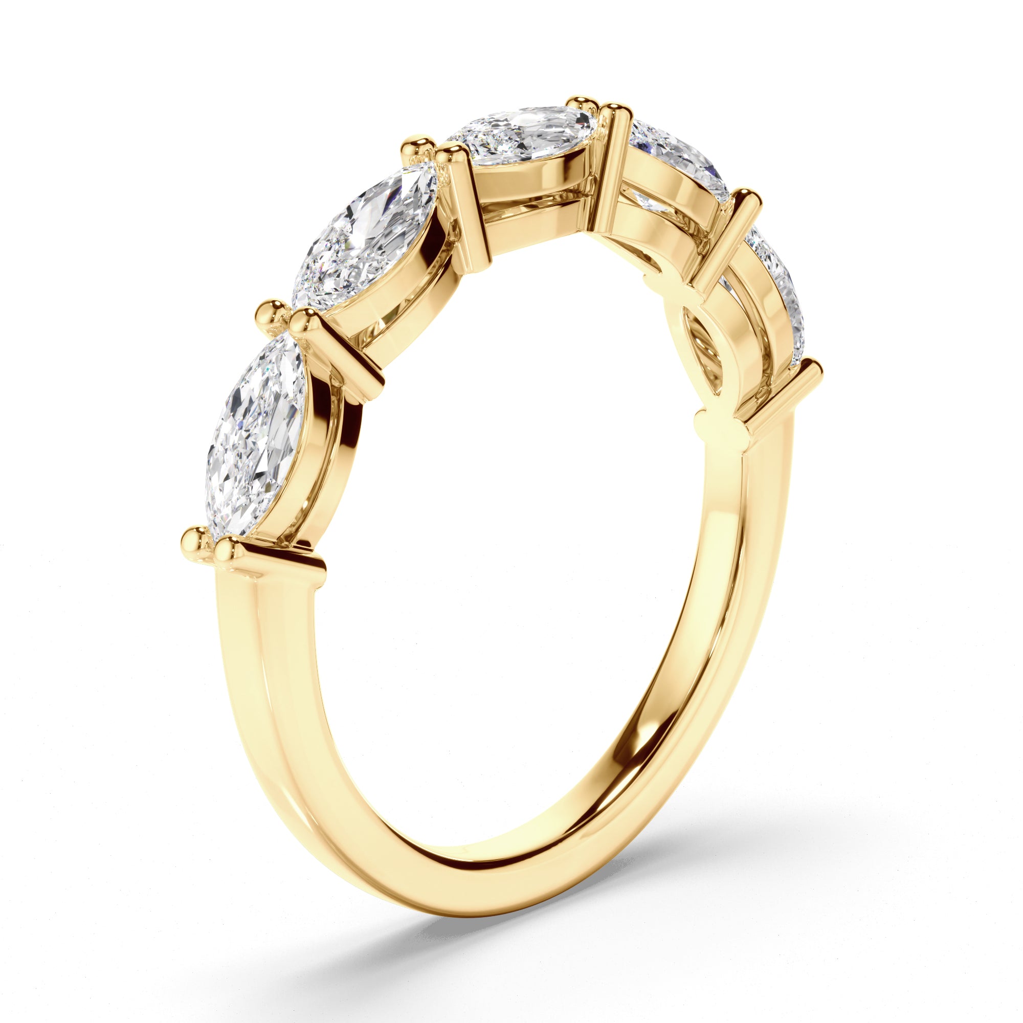 Henrietta - Marquise Cut Diamond Anniversary Ring