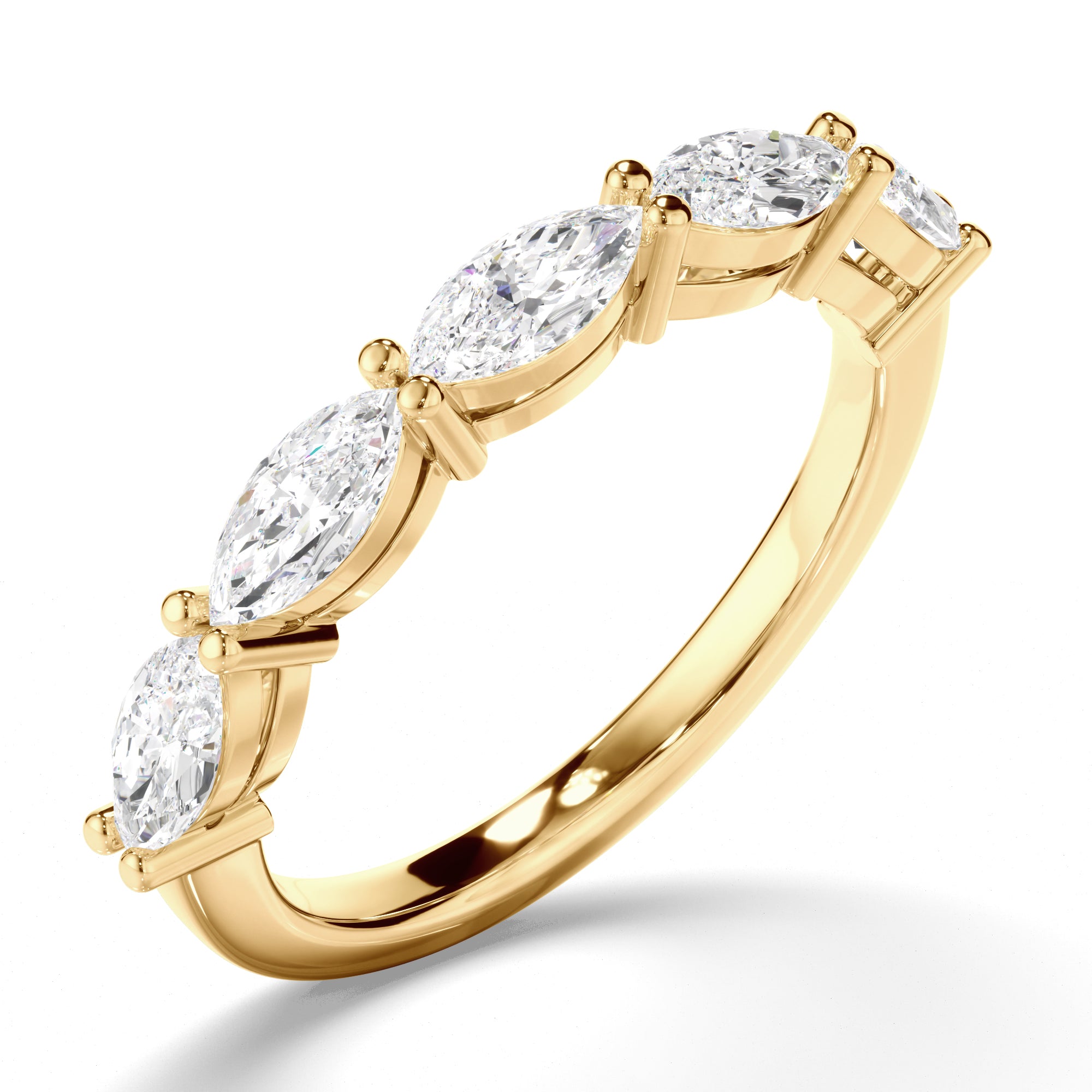 Henrietta - Marquise Cut Diamond Anniversary Ring