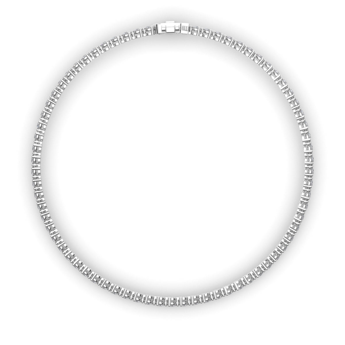 Amelia - Round Brilliant Diamond Tennis Bracelet