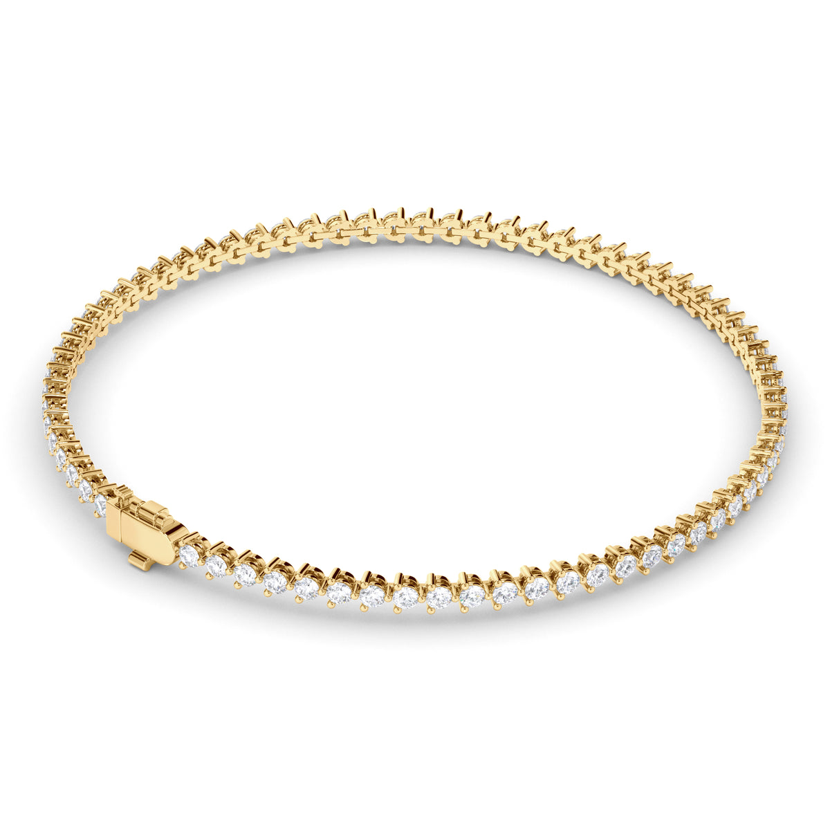 Amelia - Round Brilliant Diamond Tennis Bracelet