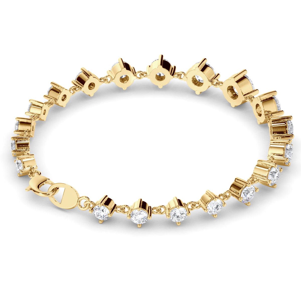 Vivienne - Graduated Round Brilliant Diamond Bracelet