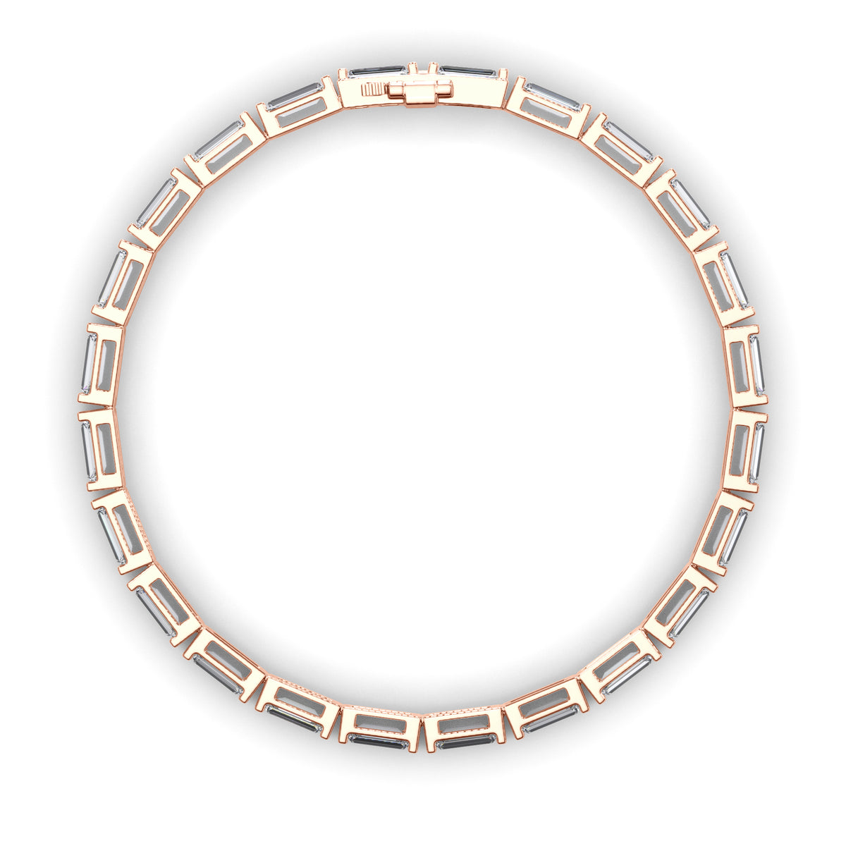 Kaia - East-West Baguette Diamond Tennis Bracelet